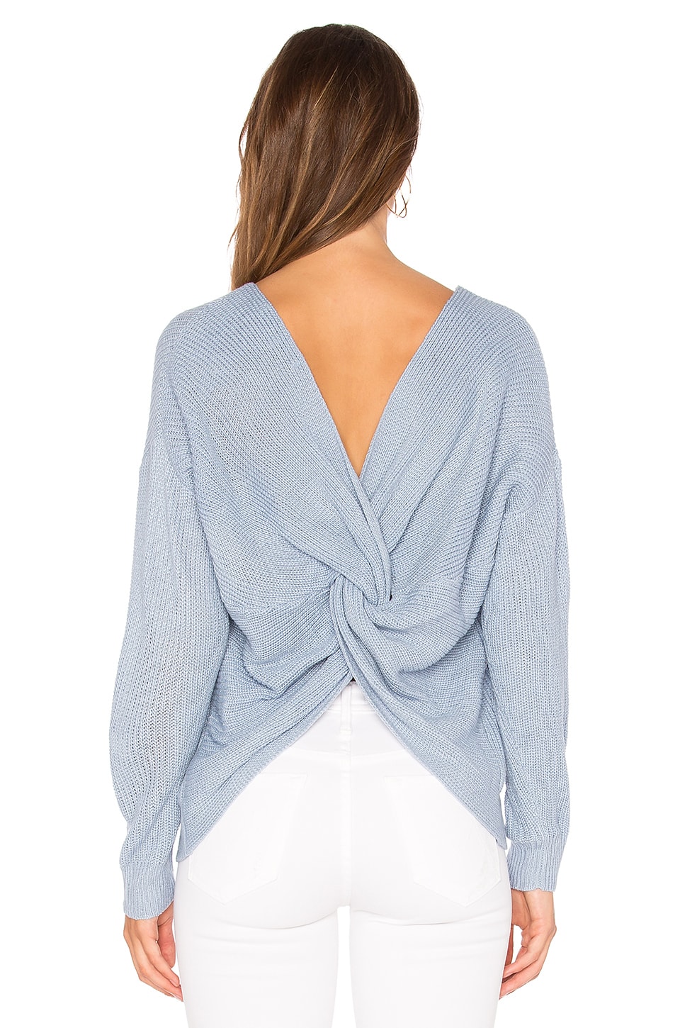 Endless Rose Back Detail Sweater in Powder Blue REVOLVE