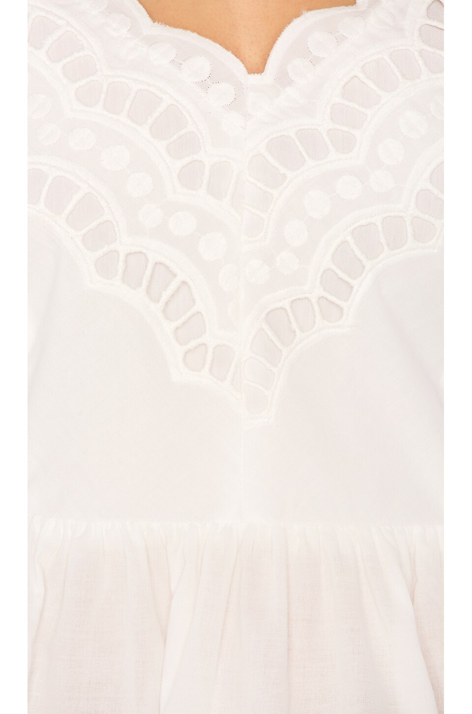 ENDLESS ROSE Lace Trim Detail Top in White ModeSens