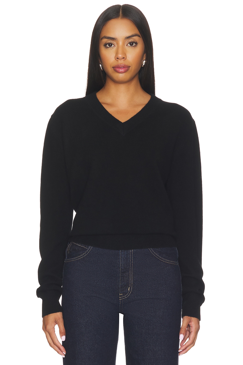 Knit V-neck - thumbnail 3