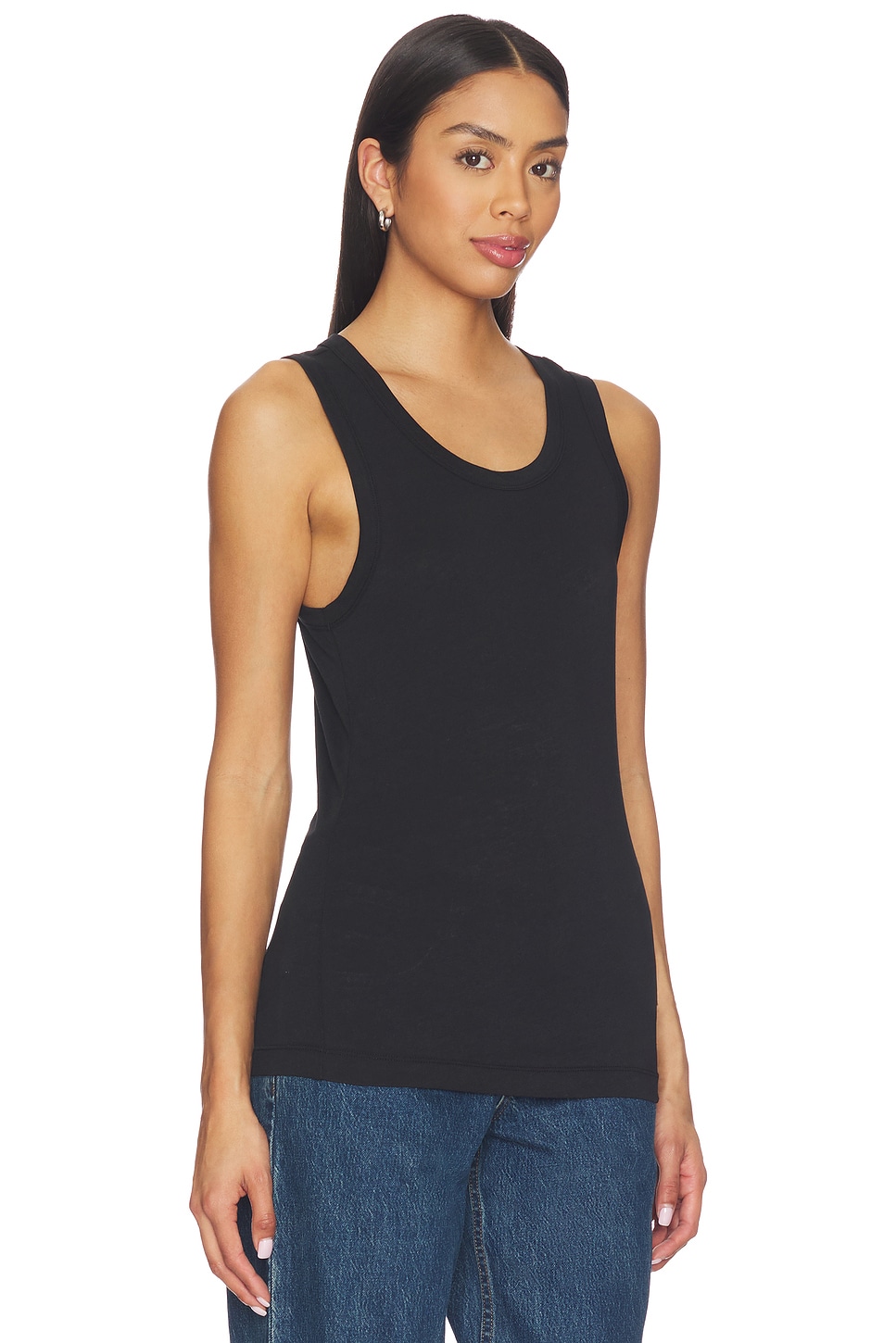 Entire Studios Sheer Tank in Black | REVOLVE