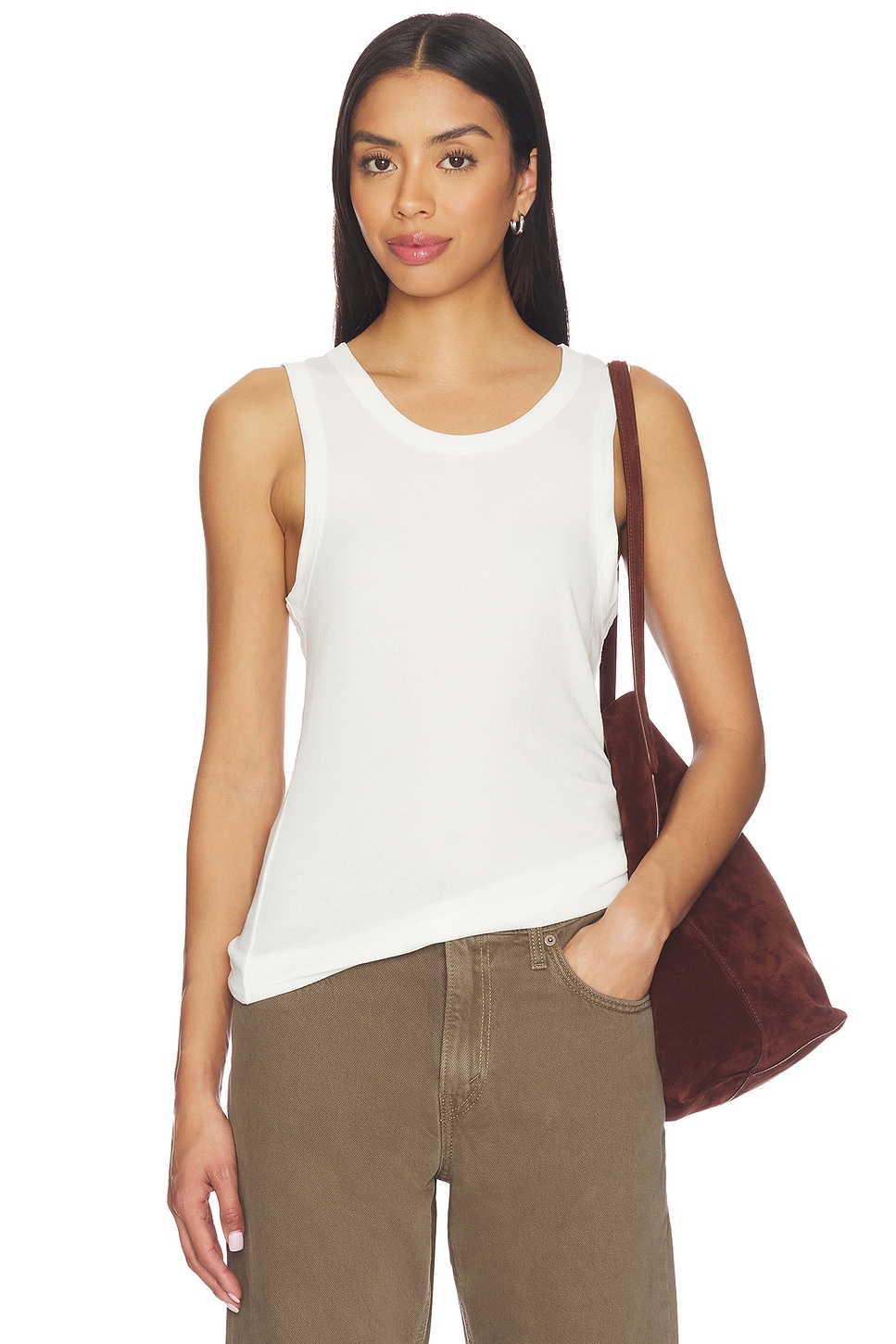 Entire Studios Sheer Tank in White | REVOLVE