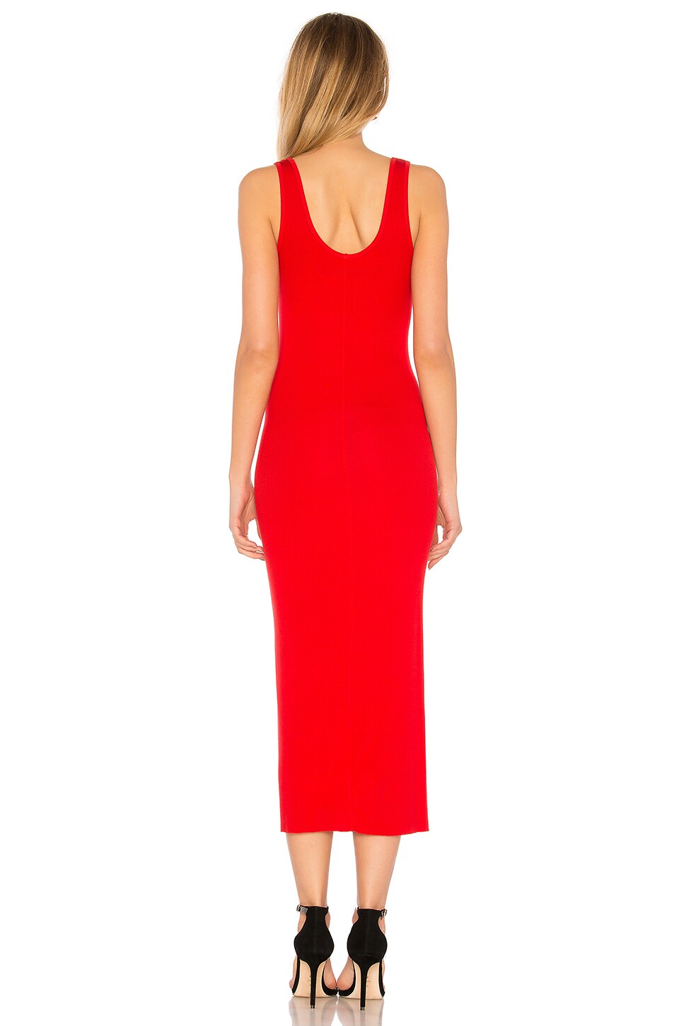 Enza Costa Rib Tank Dress In Iconic Red Revolve 6216