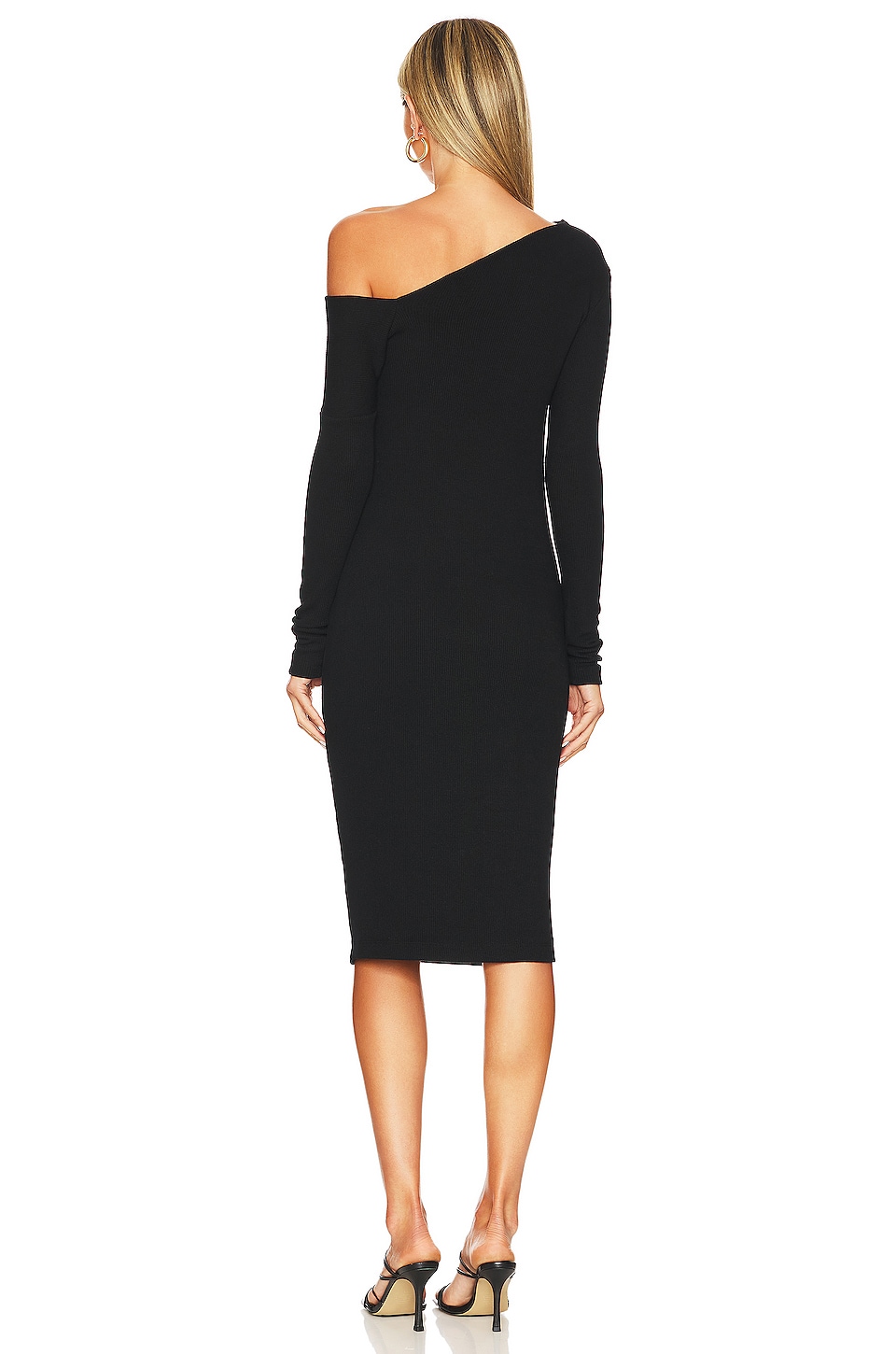 Enza Costa Sweater Knit Slouch Shoulder Dress thumbnail