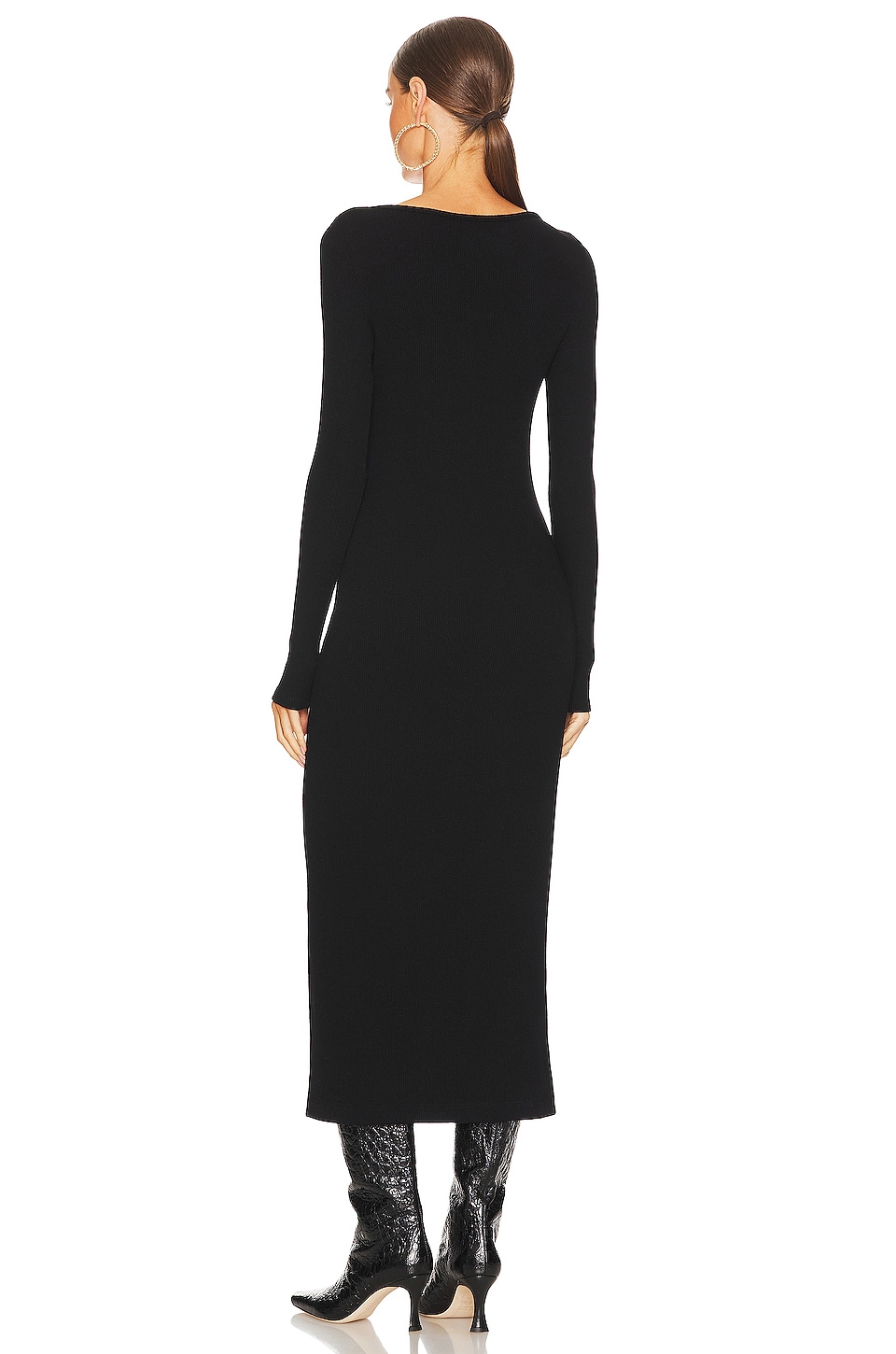 Enza Costa - V-neck Sweater Dress | Plush Enza Costa - V-neck Sweater Dress | Plush