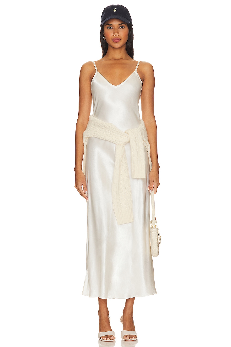 Enza Costa Bias Cut Dress in Cloud | REVOLVE Enza Costa Bias Cut Dress in Cloud | REVOLVE