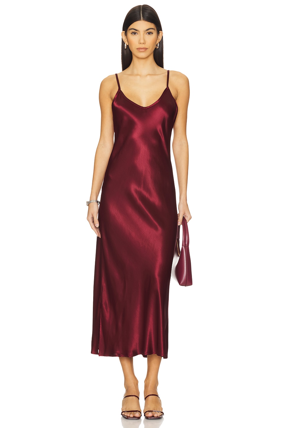 Bias Cut Slip Dress - Thumbnail 1