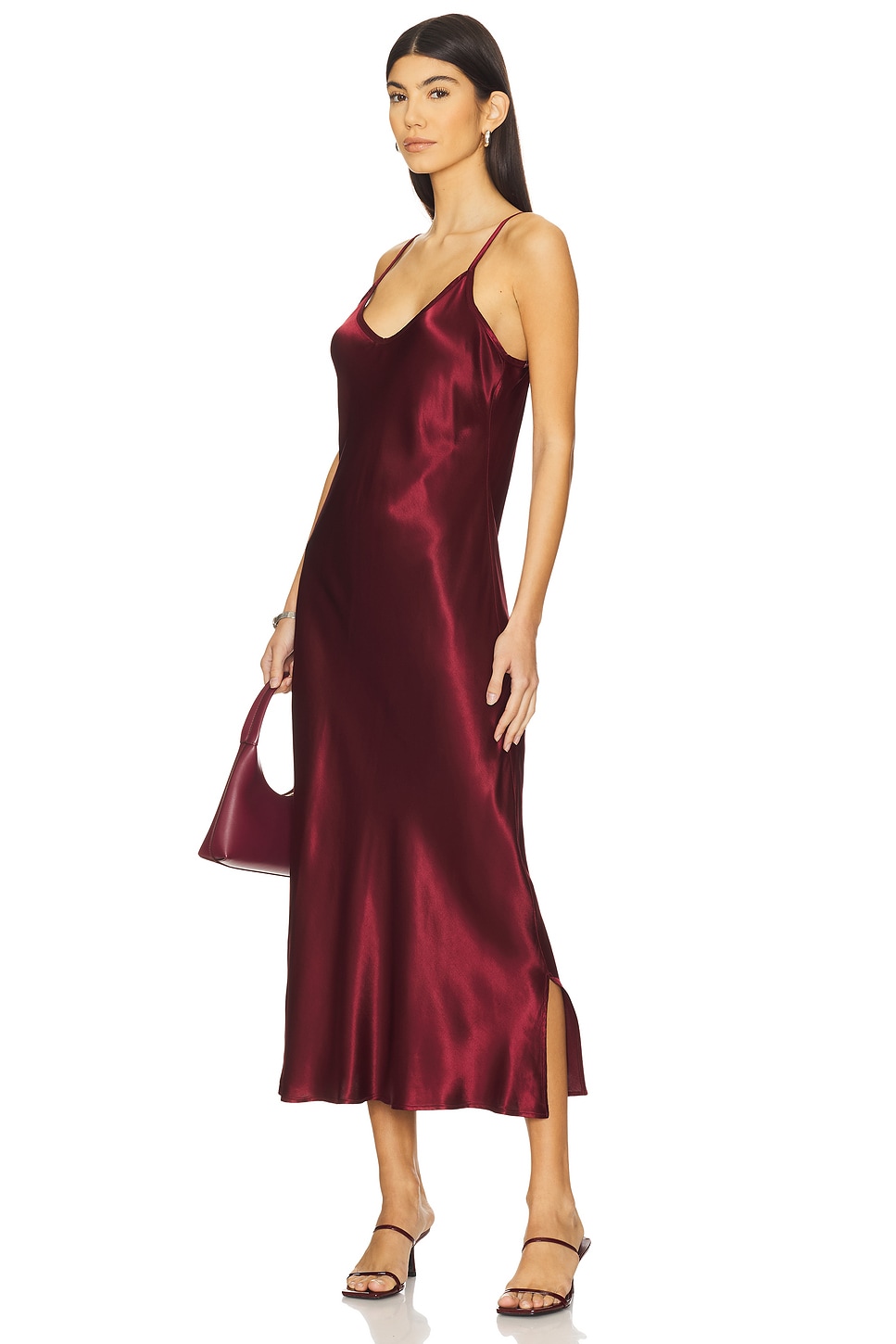 Bias Cut Slip Dress - Thumbnail 3