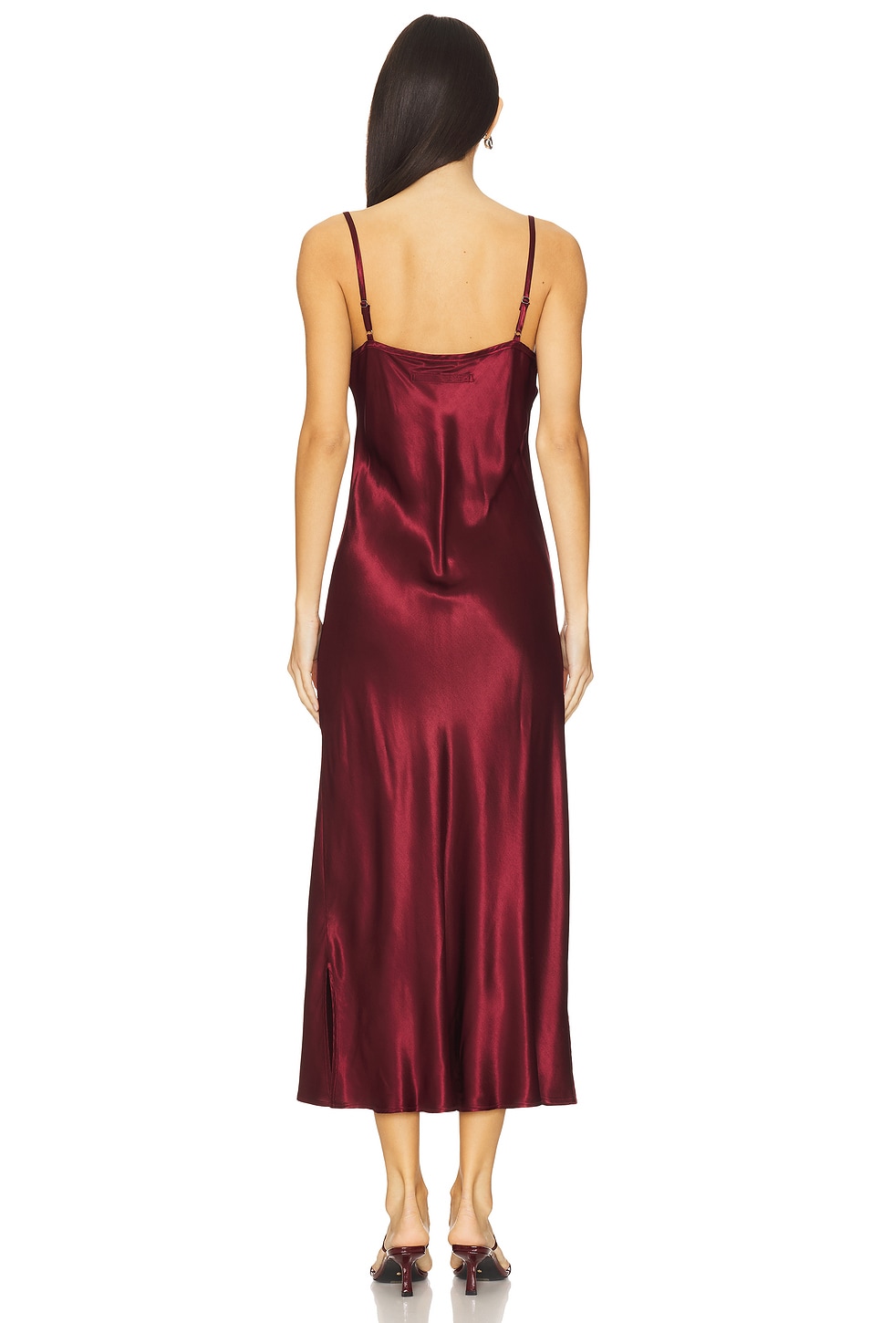 Bias Cut Slip Dress - Thumbnail 4