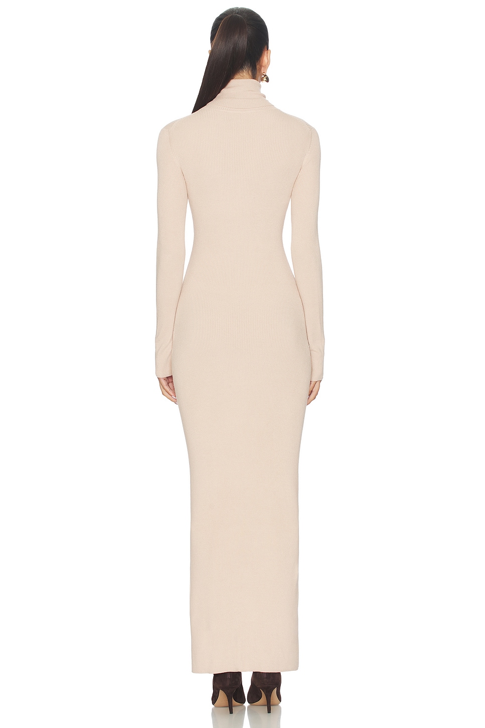 enza costa ribbed turtleneck dress Turtleneck Dress