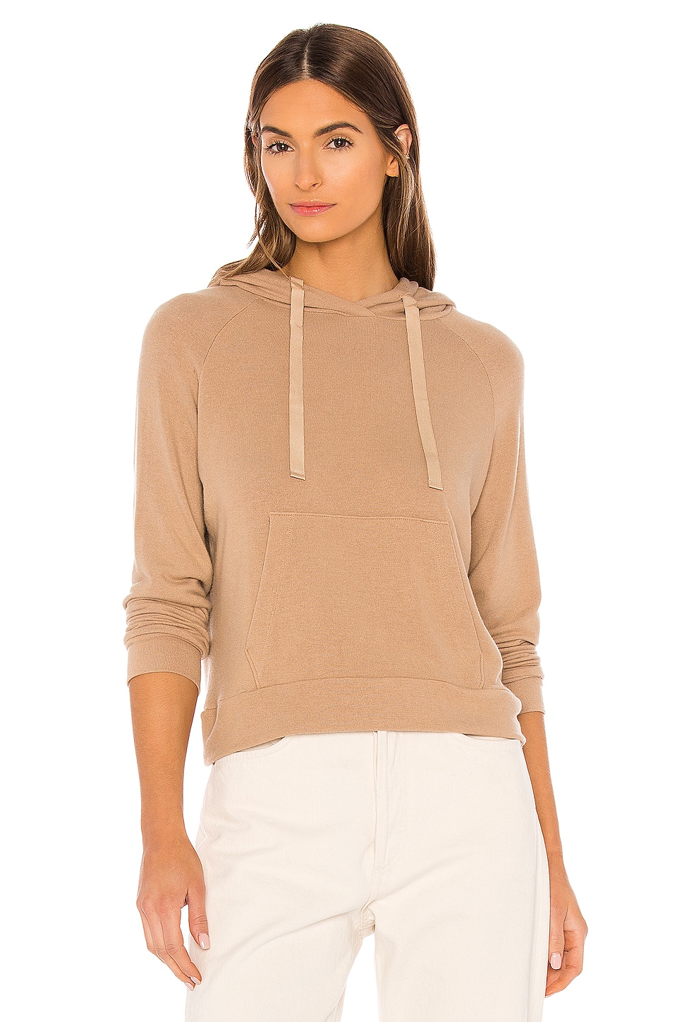 Enza Costa Womens Sweater Jersey Exposed Shoulder Long Sleeve Top