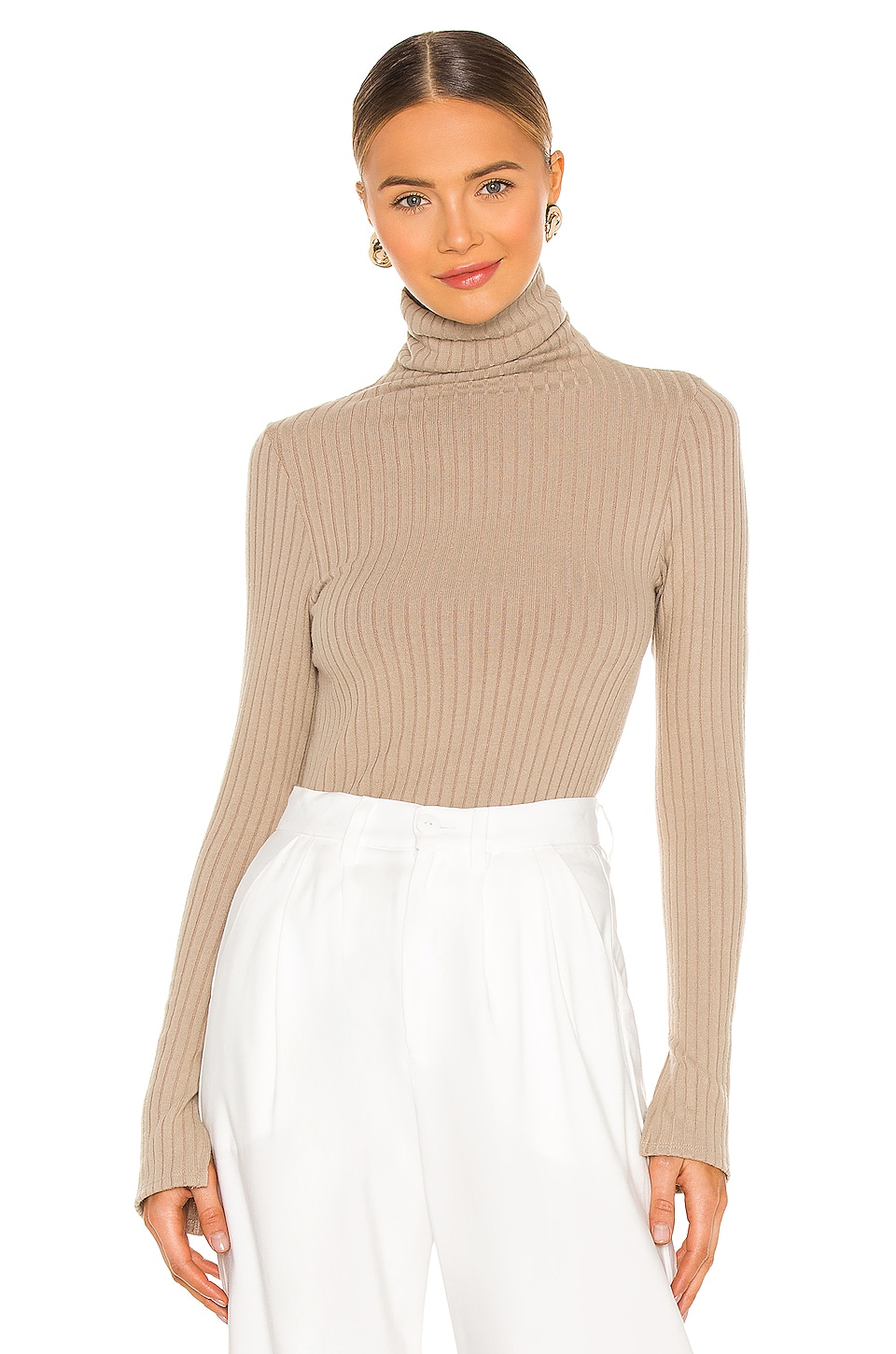 fitted turtleneck