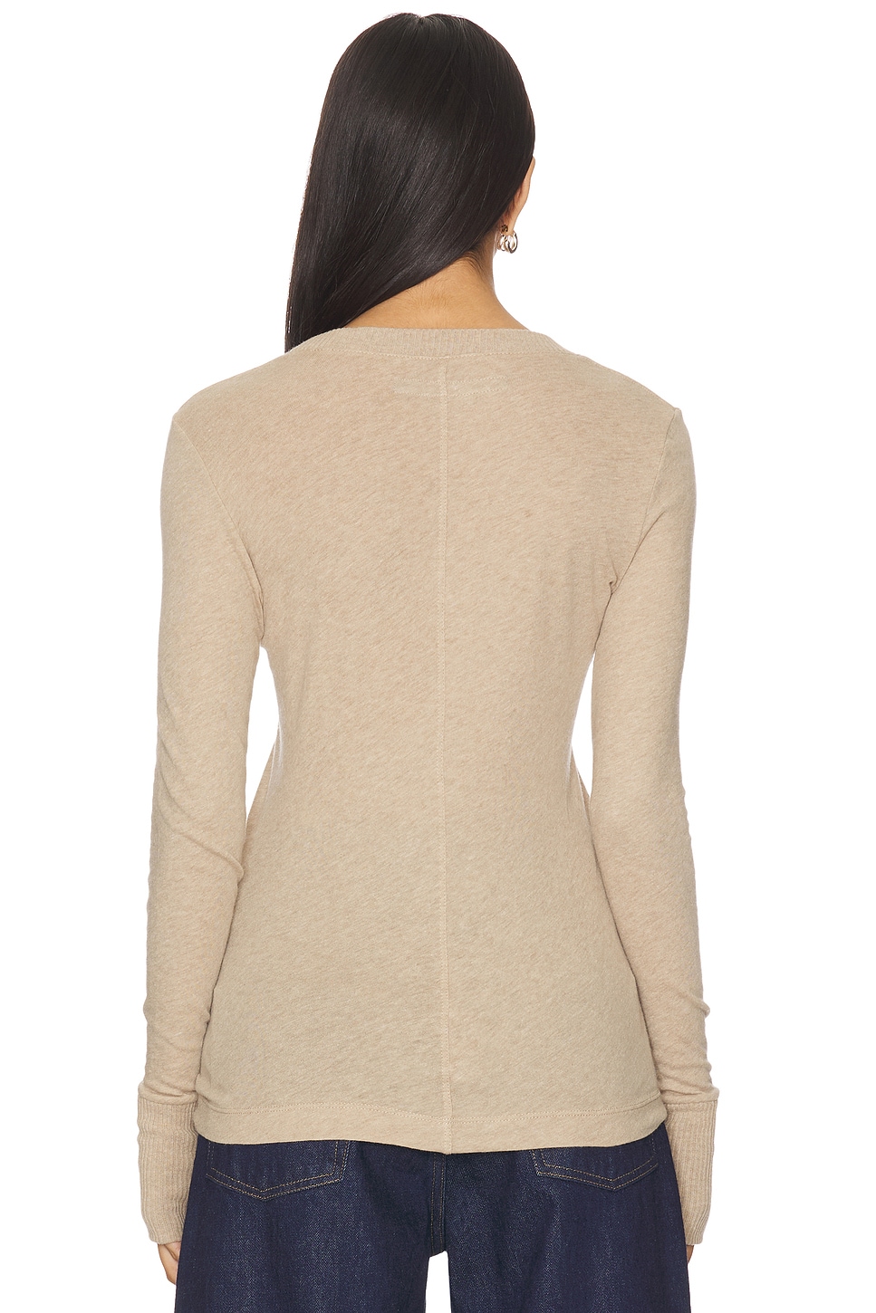Enza Costa Cashmere Easy Cuffed Crew