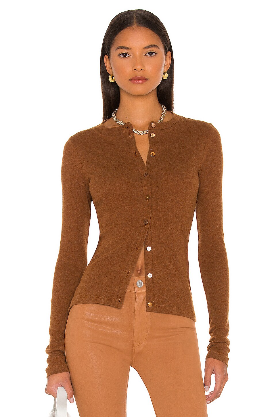 fitted cashmere cardigan