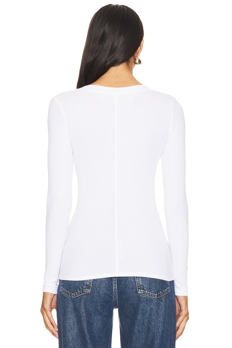 Enza Costa Silk Rib Fitted Long Sleeve Cardigan
