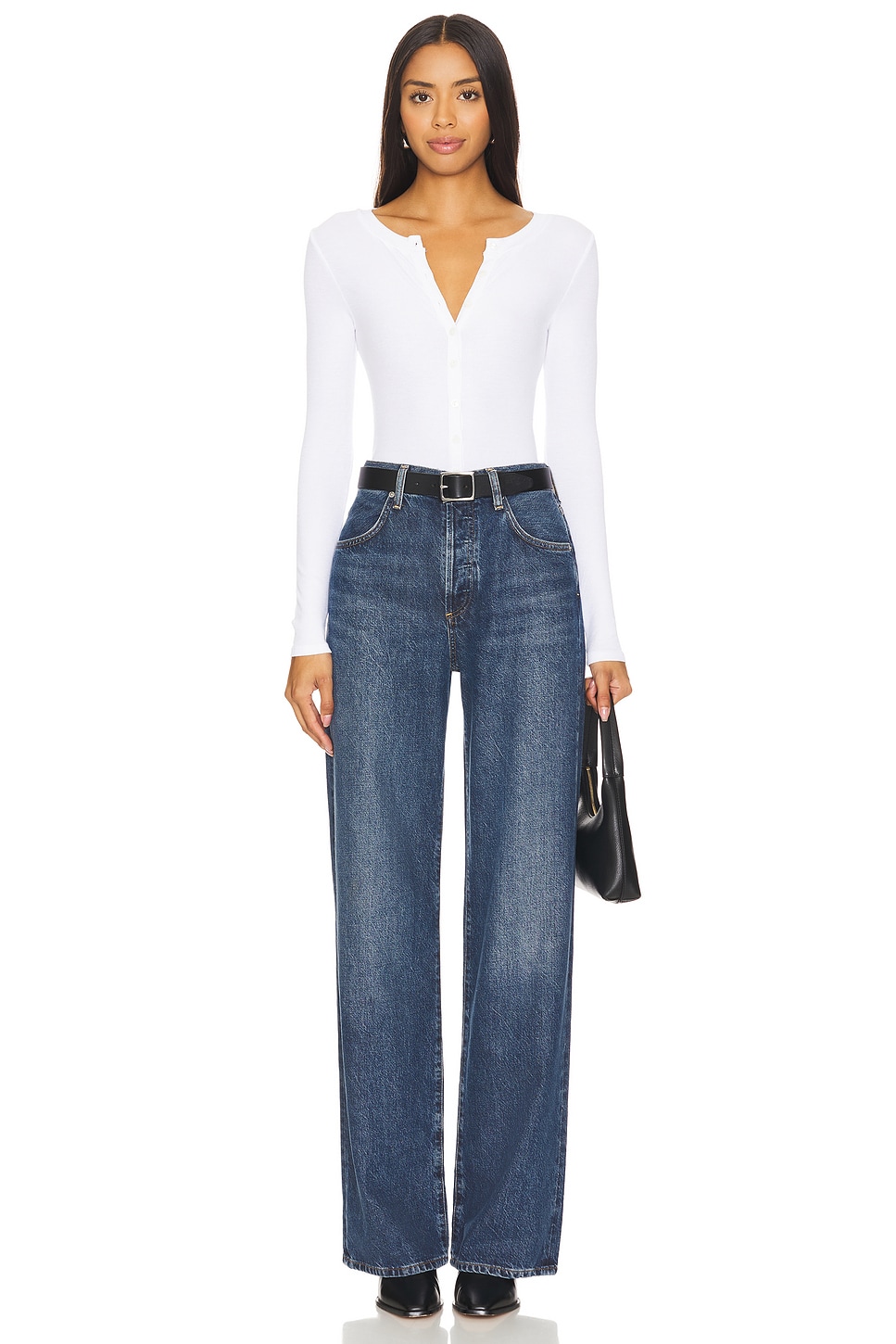 Enza Costa Silk Rib Fitted Long Sleeve Cardigan