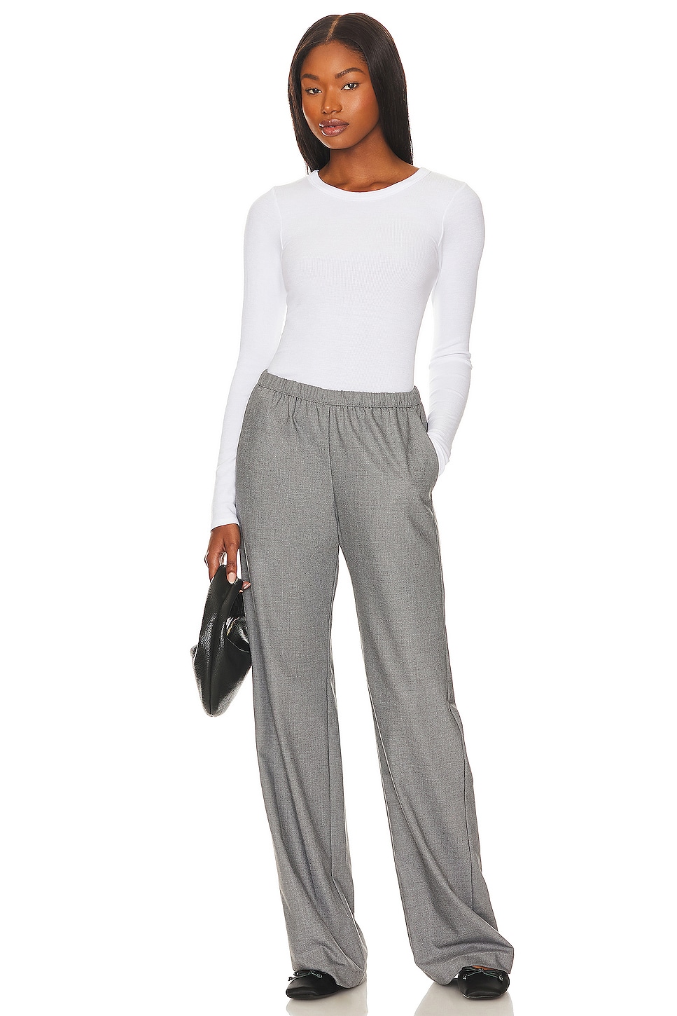 Enza Costa Everywhere Suit Pant in Light Grey | REVOLVE