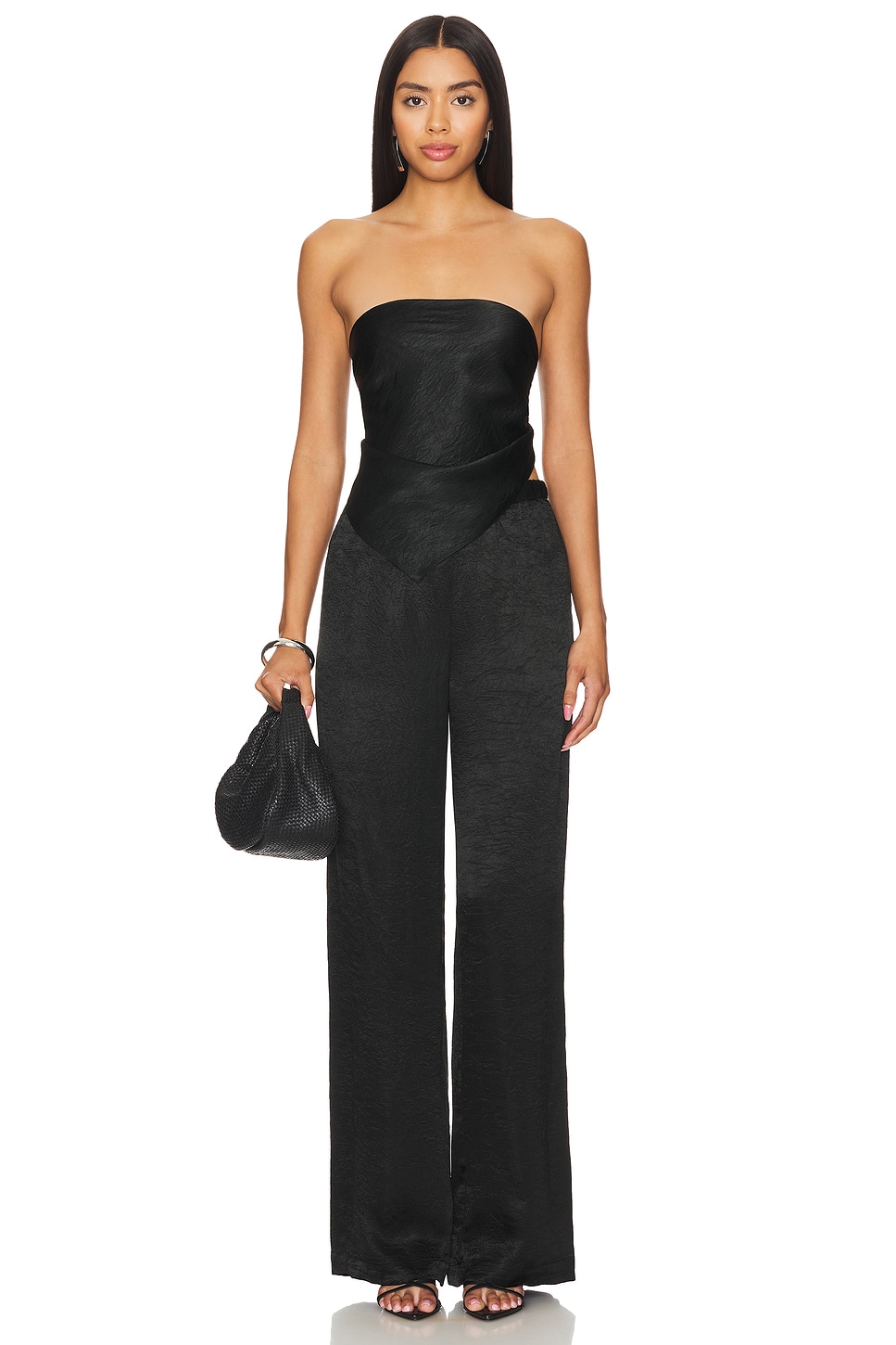 Textured Satin Pant
