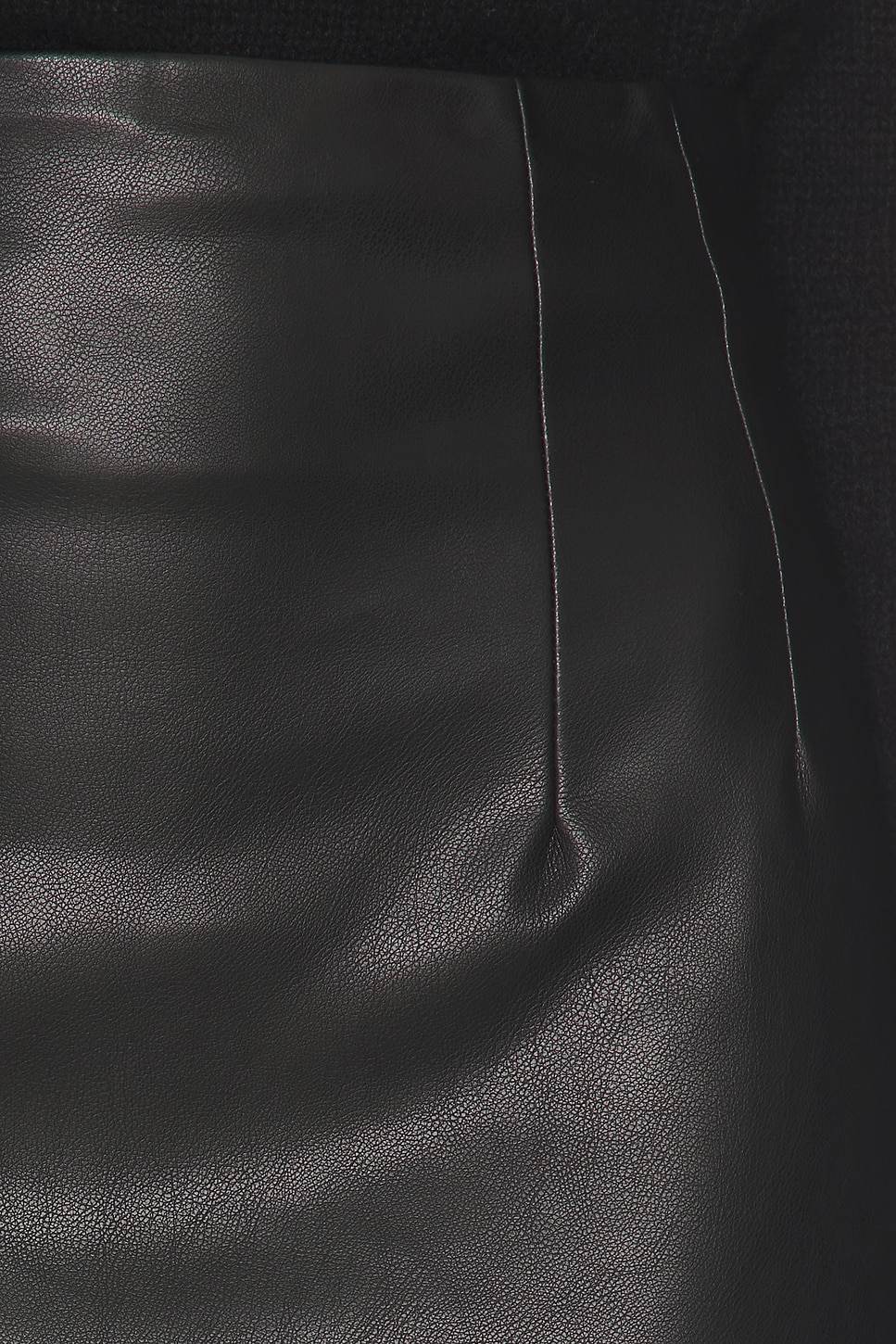 Leather Hi-waist Curve Skirt