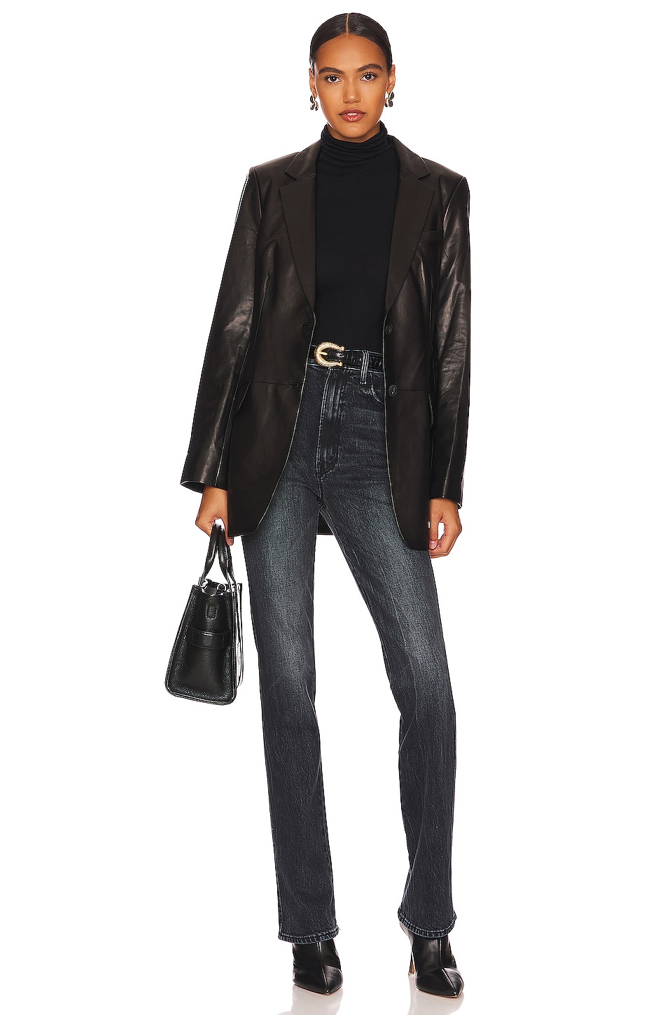 Enza Costa Cashmere Halter Turtleneck in Black | REVOLVE
