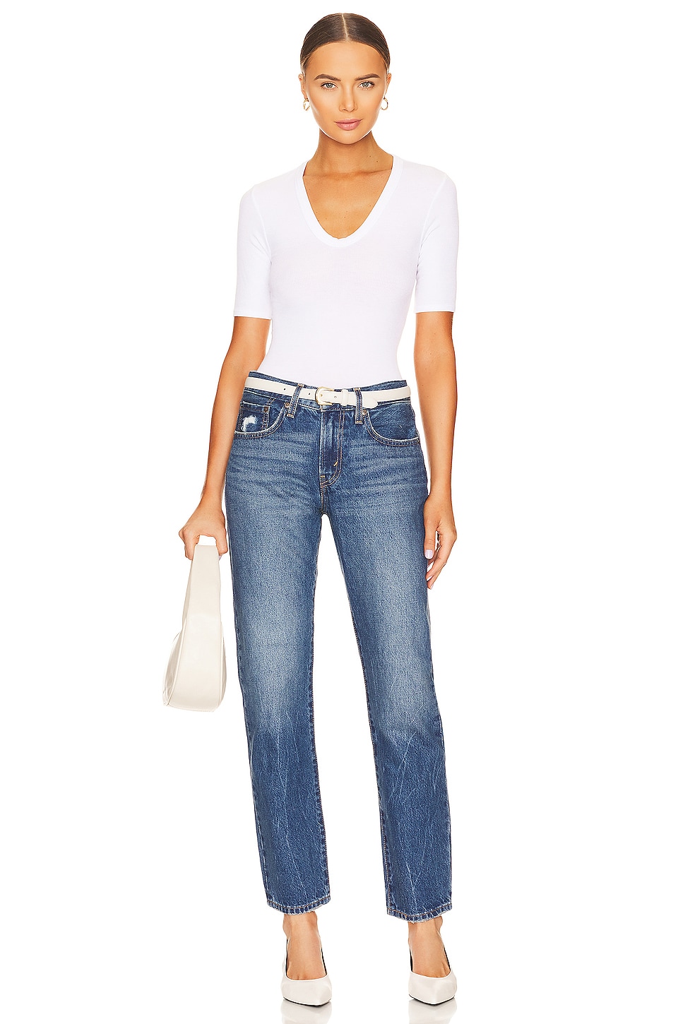 Enza Costa Half Sleeve Top