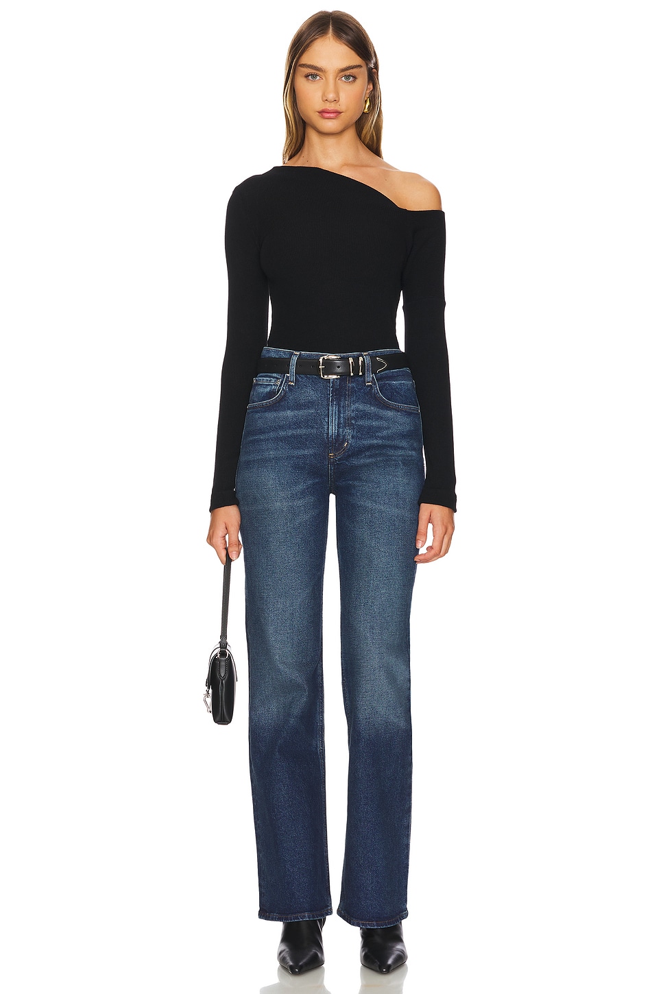 Enza Costa オフショルダートップ - Black | REVOLVE