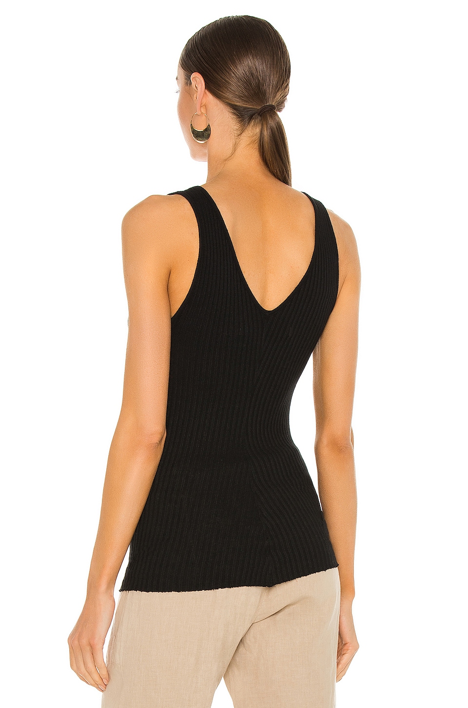 Enza Costa Military Rib U Neck Tank