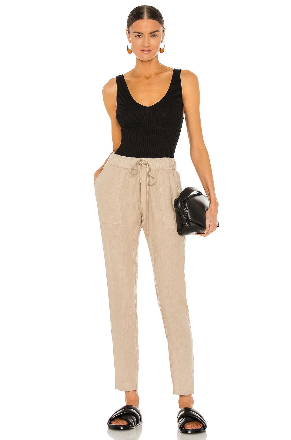 Enza Costa Military Rib U Neck Tank