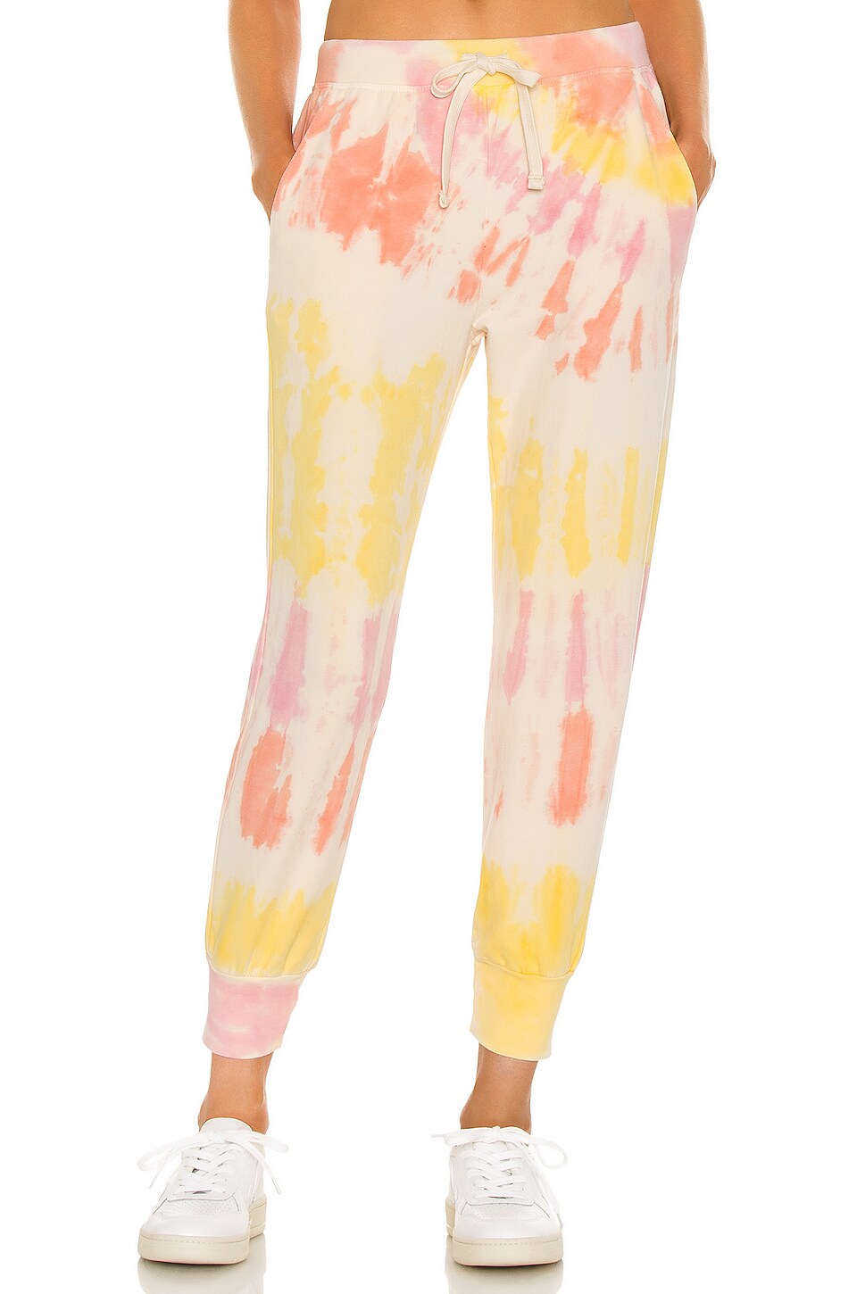 Electric & Rose Abbot Kinney Pant Poppy Pink  Peach & Marigold