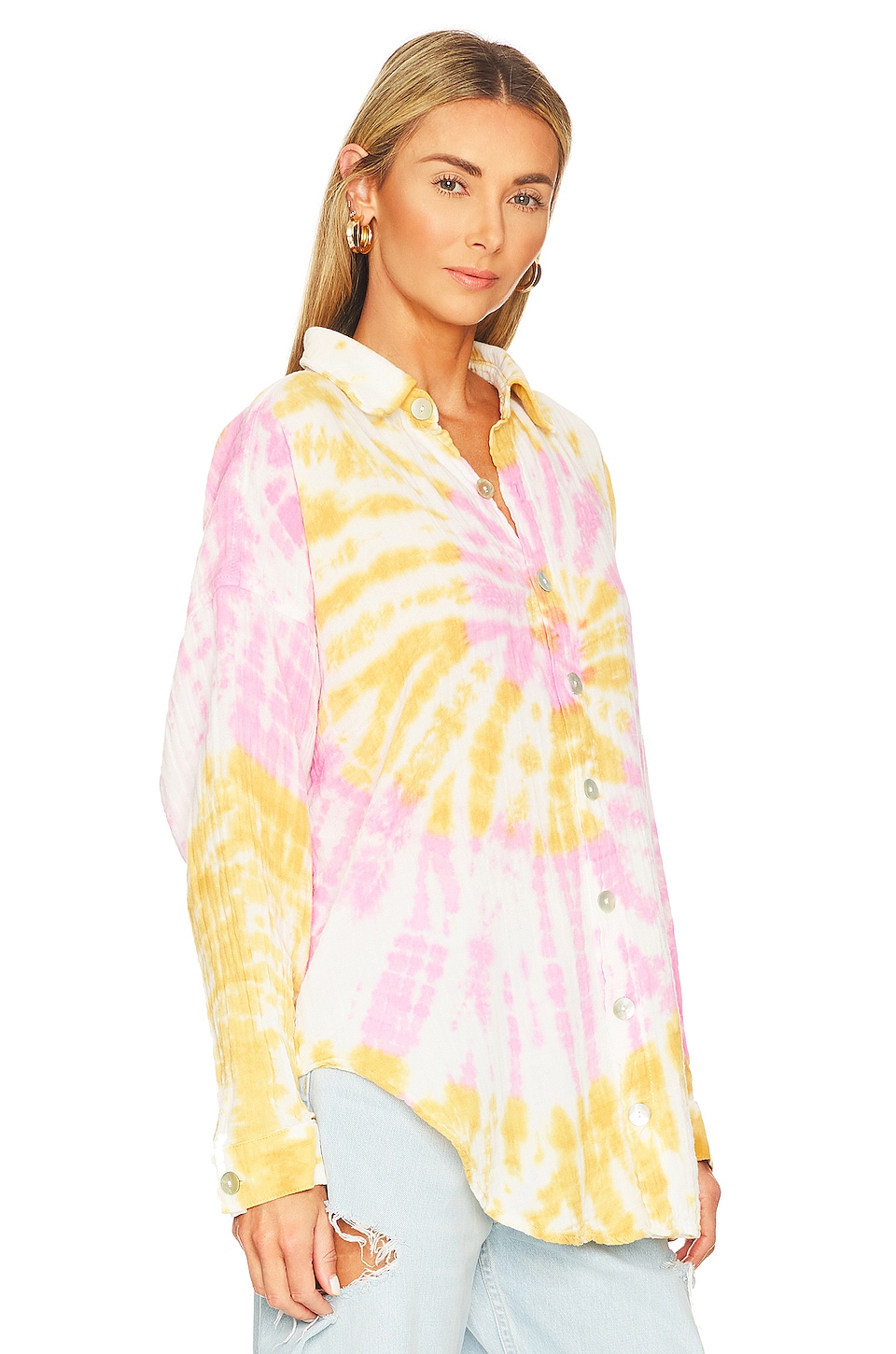 Electric & Rose Farrah Helix Shirt in Cloud, Dulce & Taffy