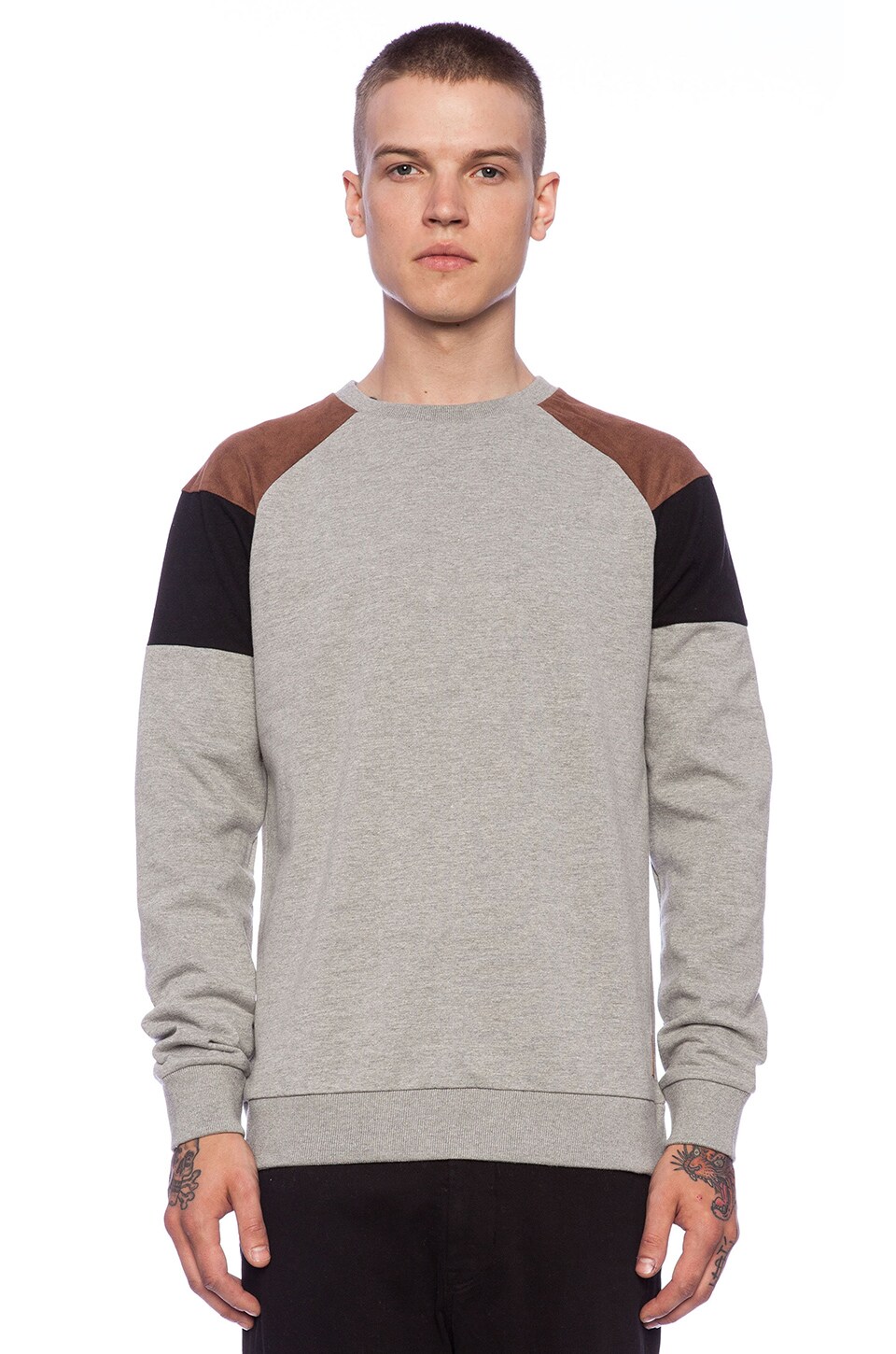 Pull à encolure ras-du-cou George Boys en coton noir taille 5
