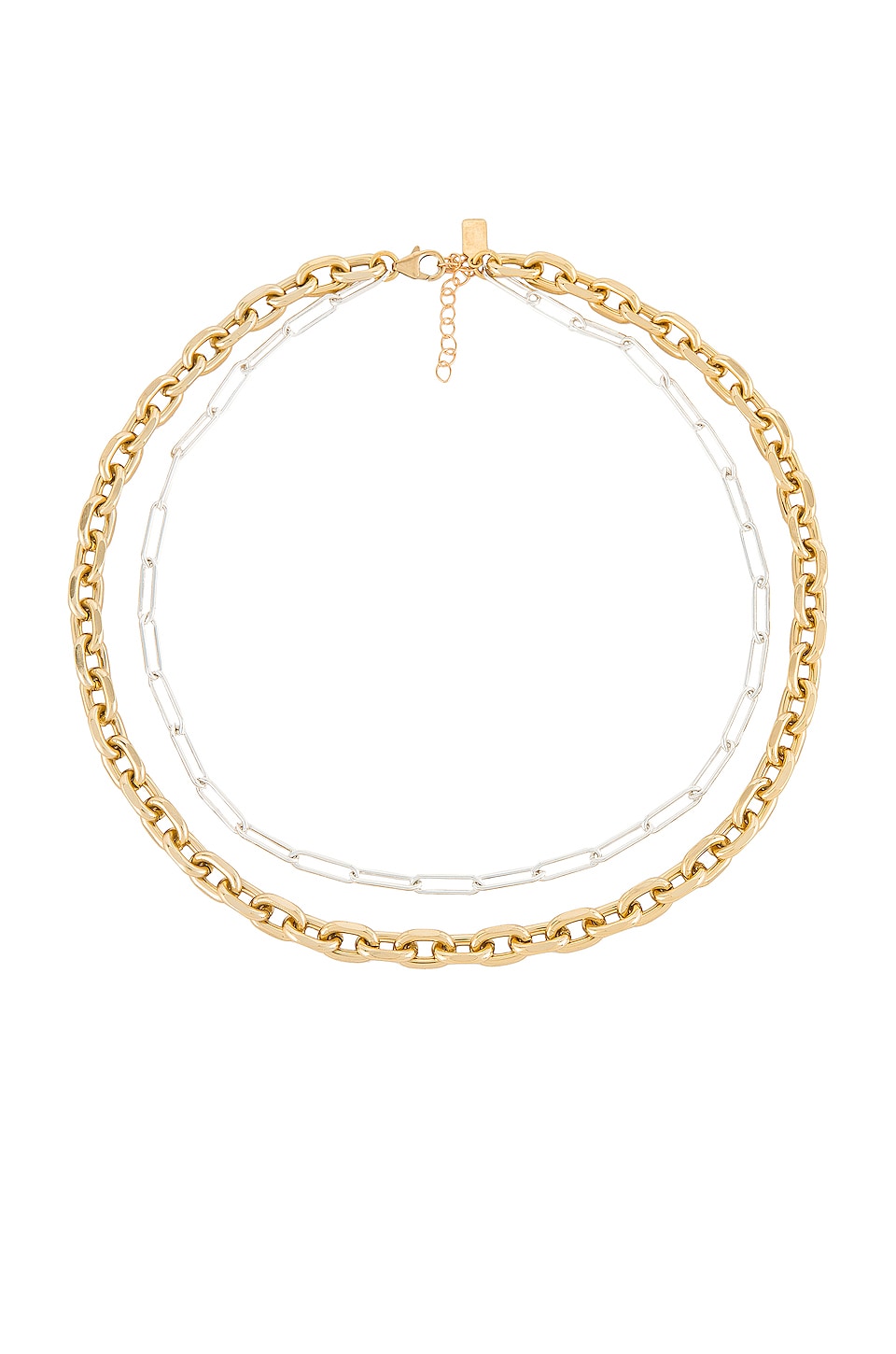 Electric Picks Jewelry Metallic Layered Necklace in Gold & Silver REVOLVE