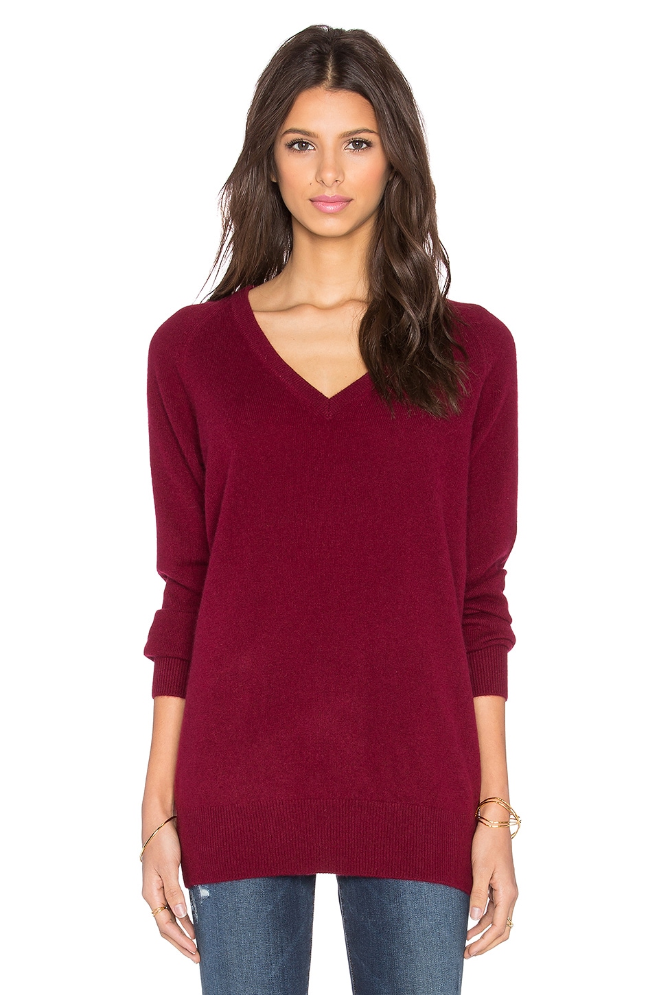 equipment v neck cashmere sweater