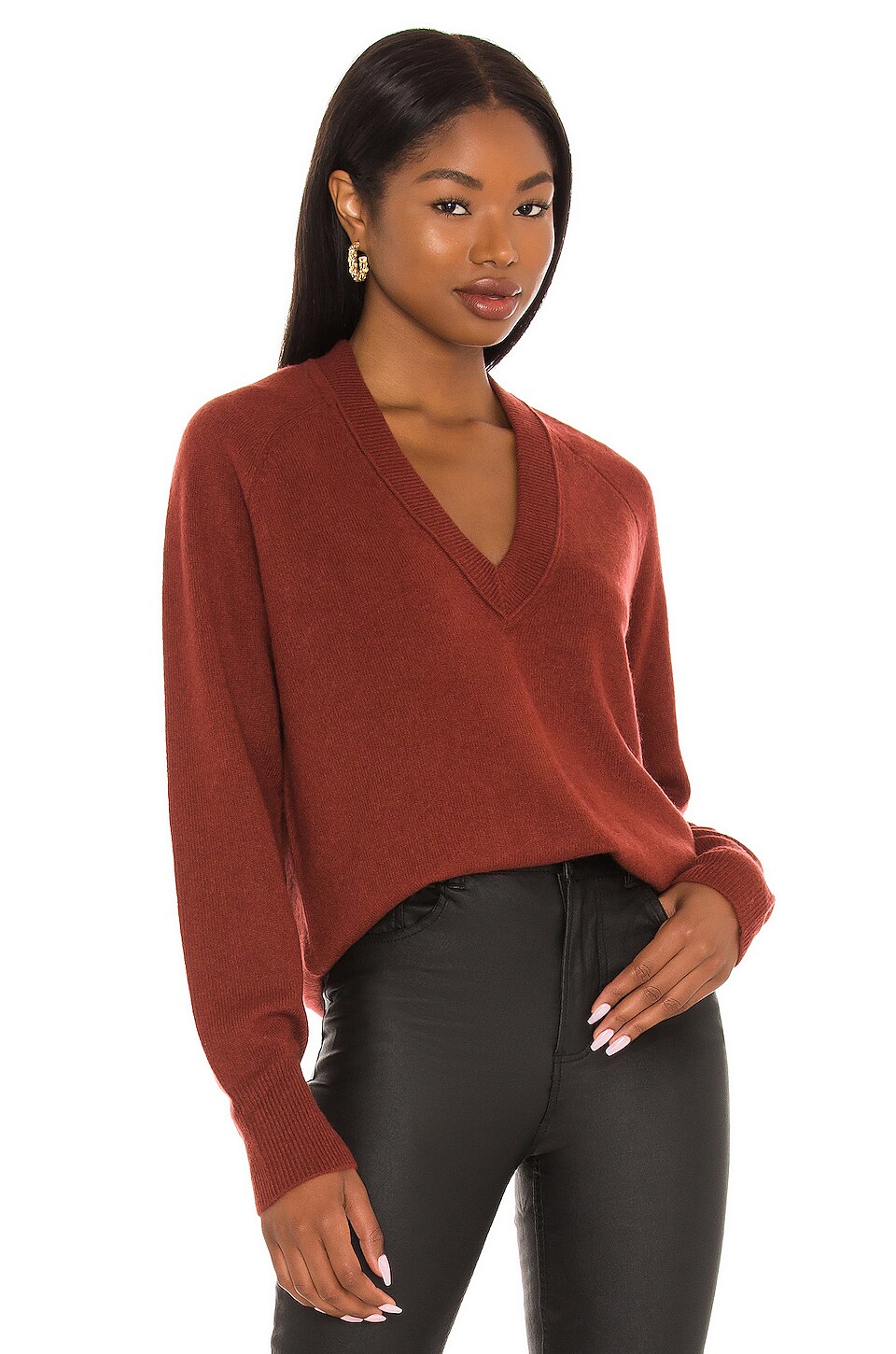 equipment madalene v neck sweater