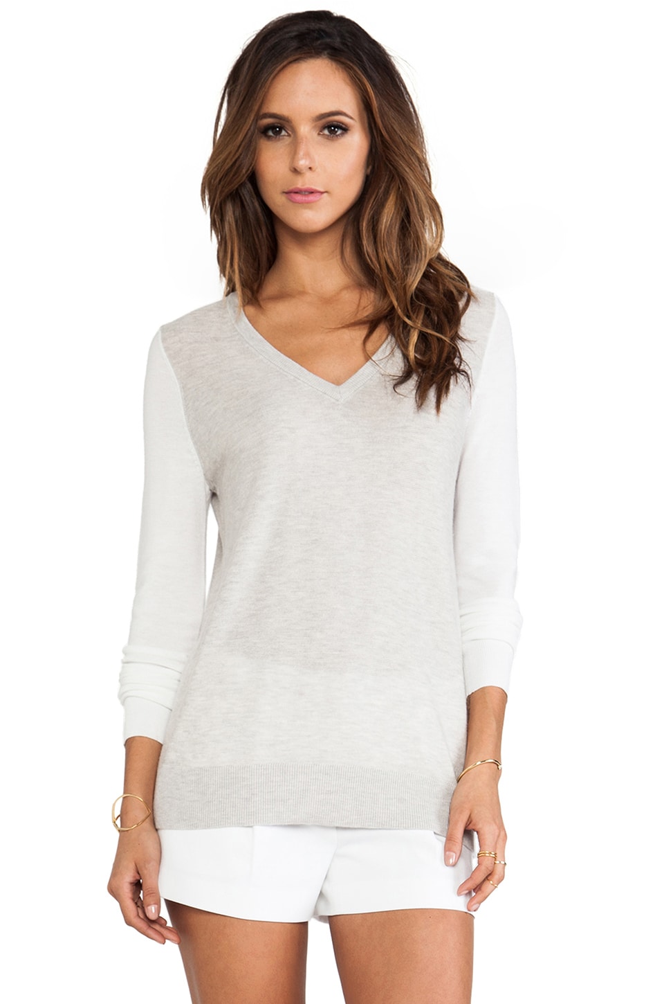 chelsea v-neck 炫彩色块 v领款