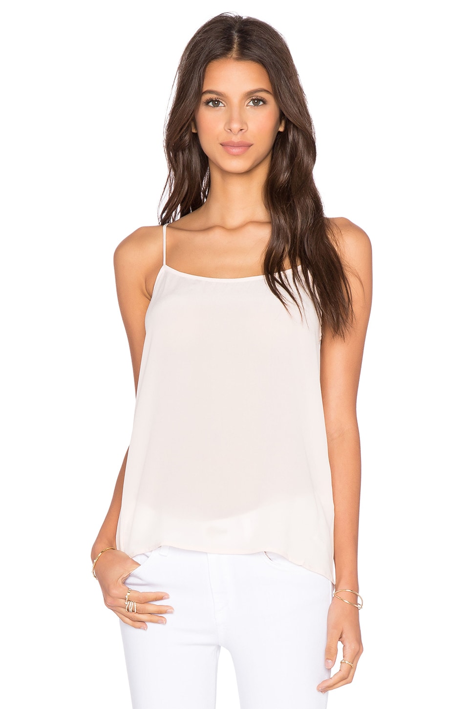 Equipment Super Vintage Cara Cami in Chalk Pink | REVOLVE