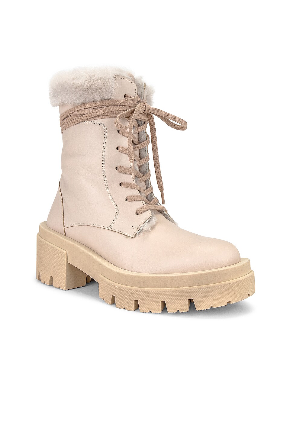 Equitare Kenneth Faux Fur Lined Boot in Cream