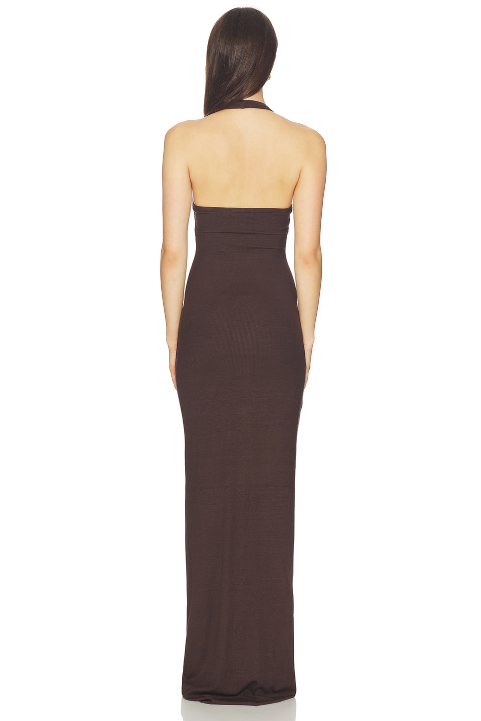 Eterne Halter Maxi Dress in Espresso | REVOLVE