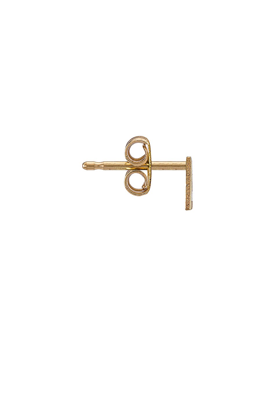 ERTH Initial Stud in Yellow Gold