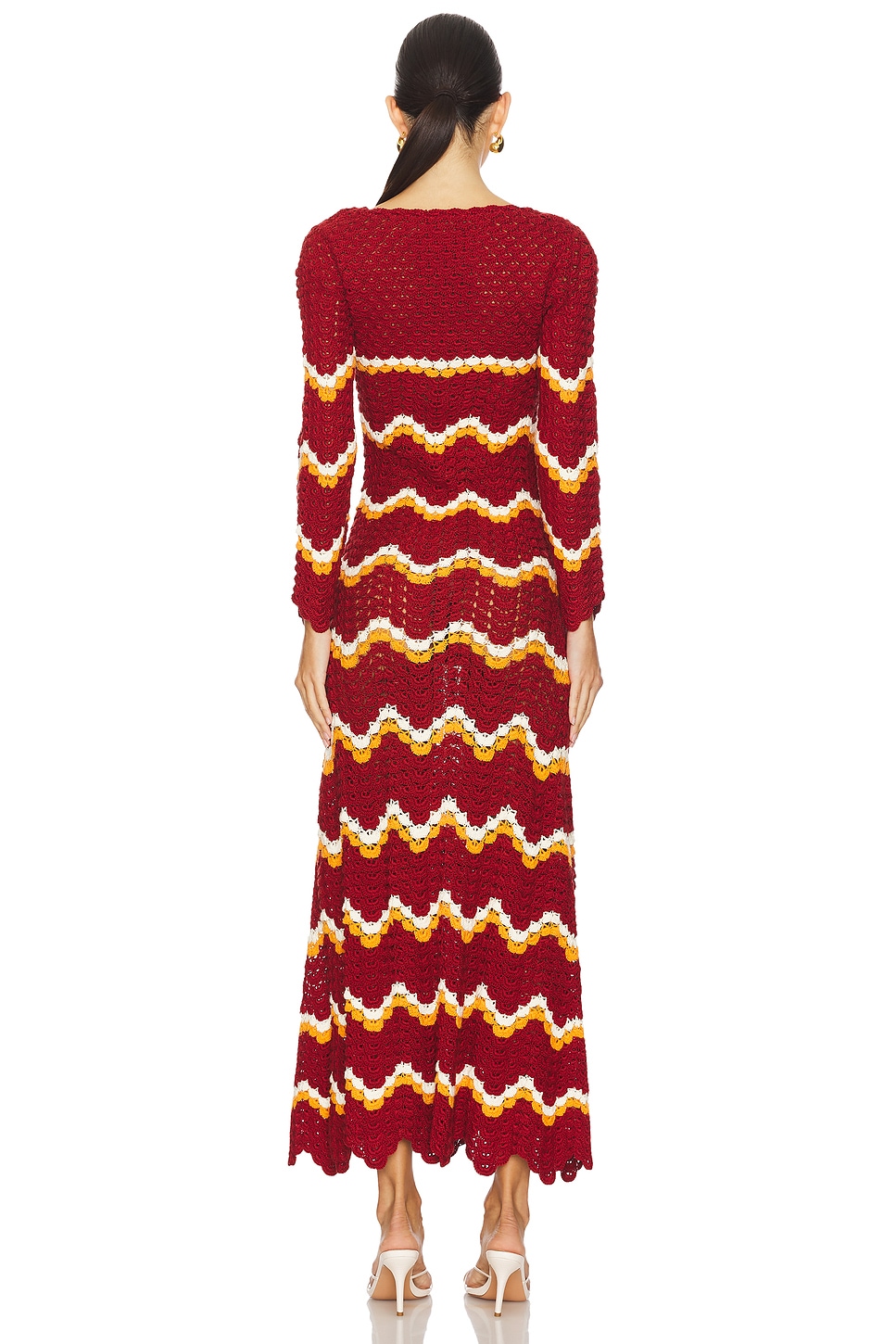 ESCVDO Sumac Maxi Dress in Burgundy & Orange | REVOLVE
