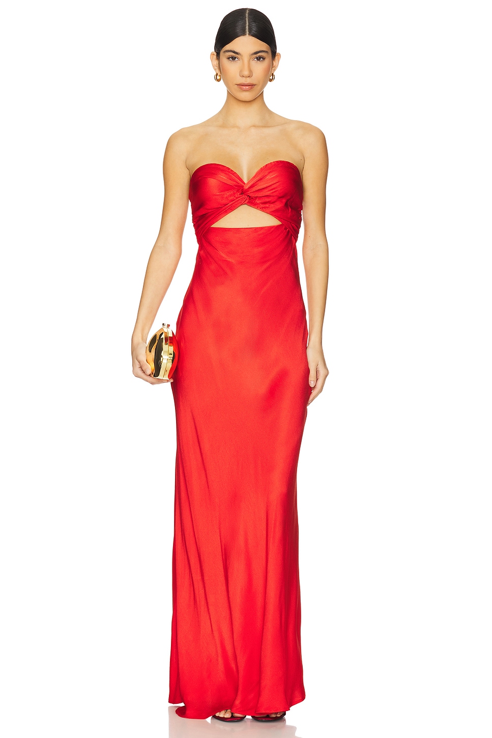 essentiel antwerp red dress Crew Neck Long Dress w/ Tags