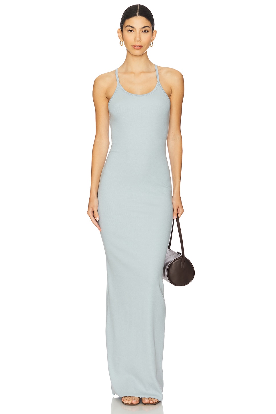 Eterne Tank Maxi Dress in Dusty Blue | REVOLVE