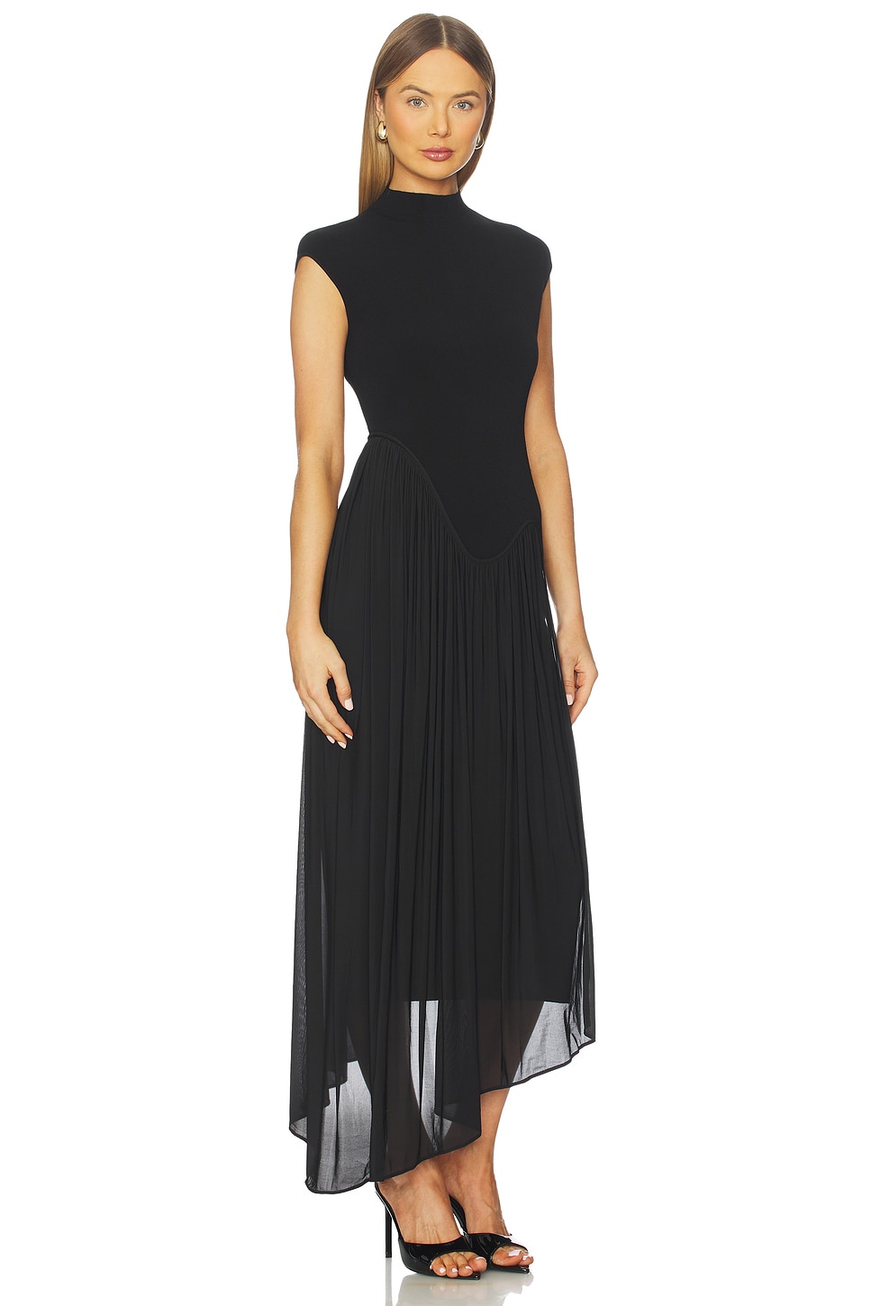 Francis Knit Combo Midi Dress