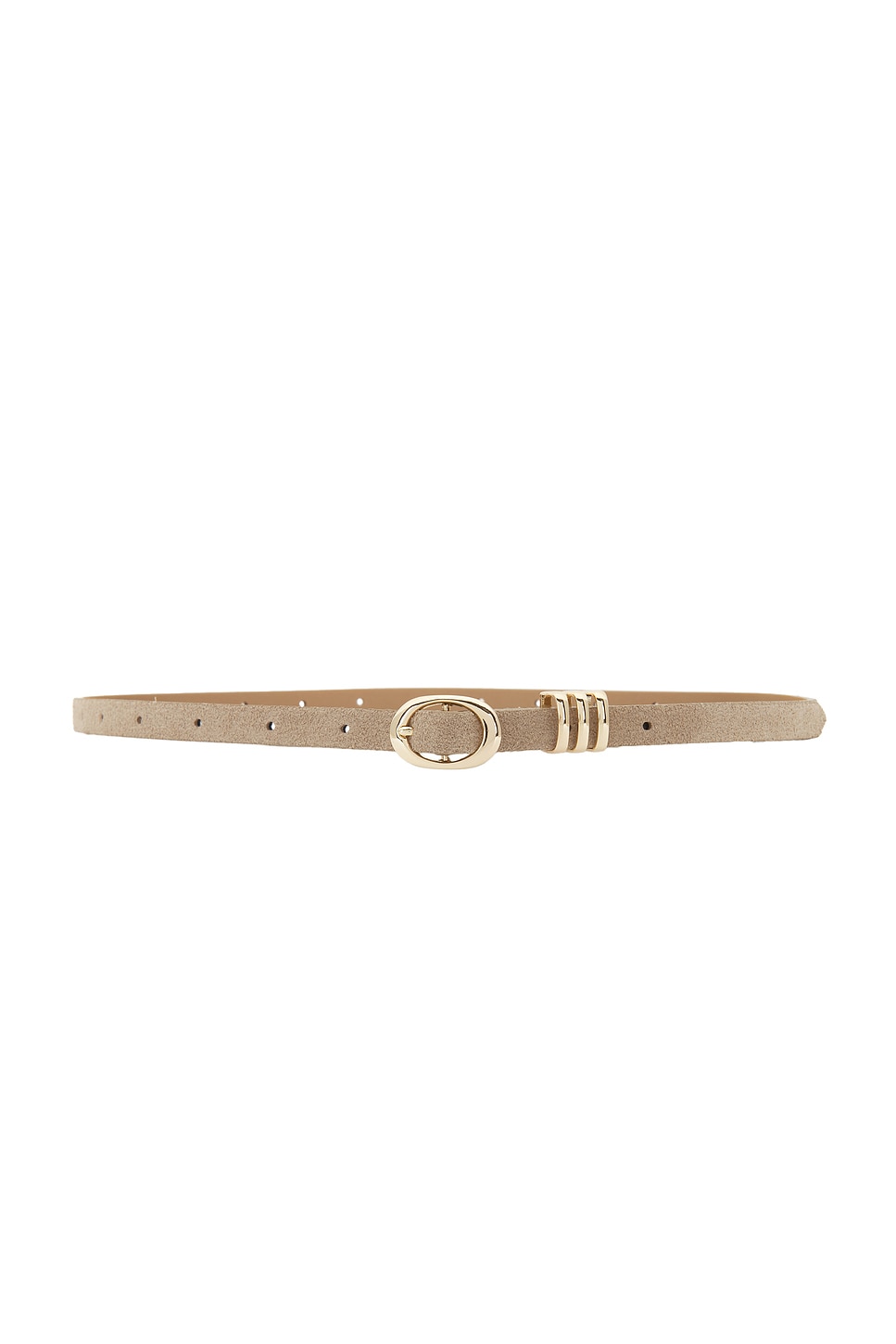 Ettika — ПОЯС CLASSIC SKINNY · Shiitake Suede Gold