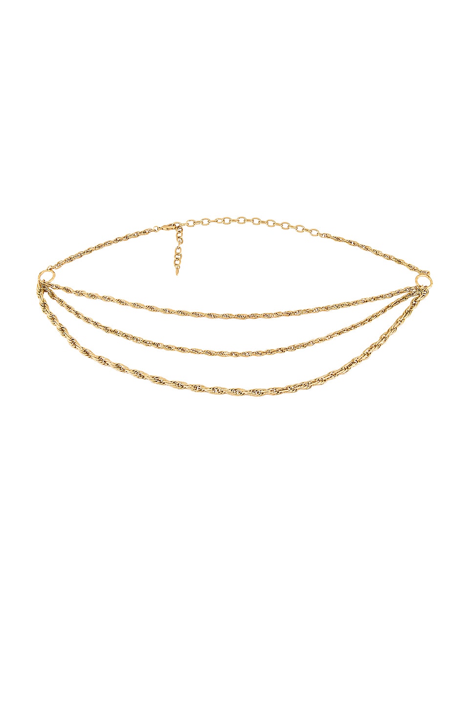 Ettika Roped Belly Chain in Gold | REVOLVE