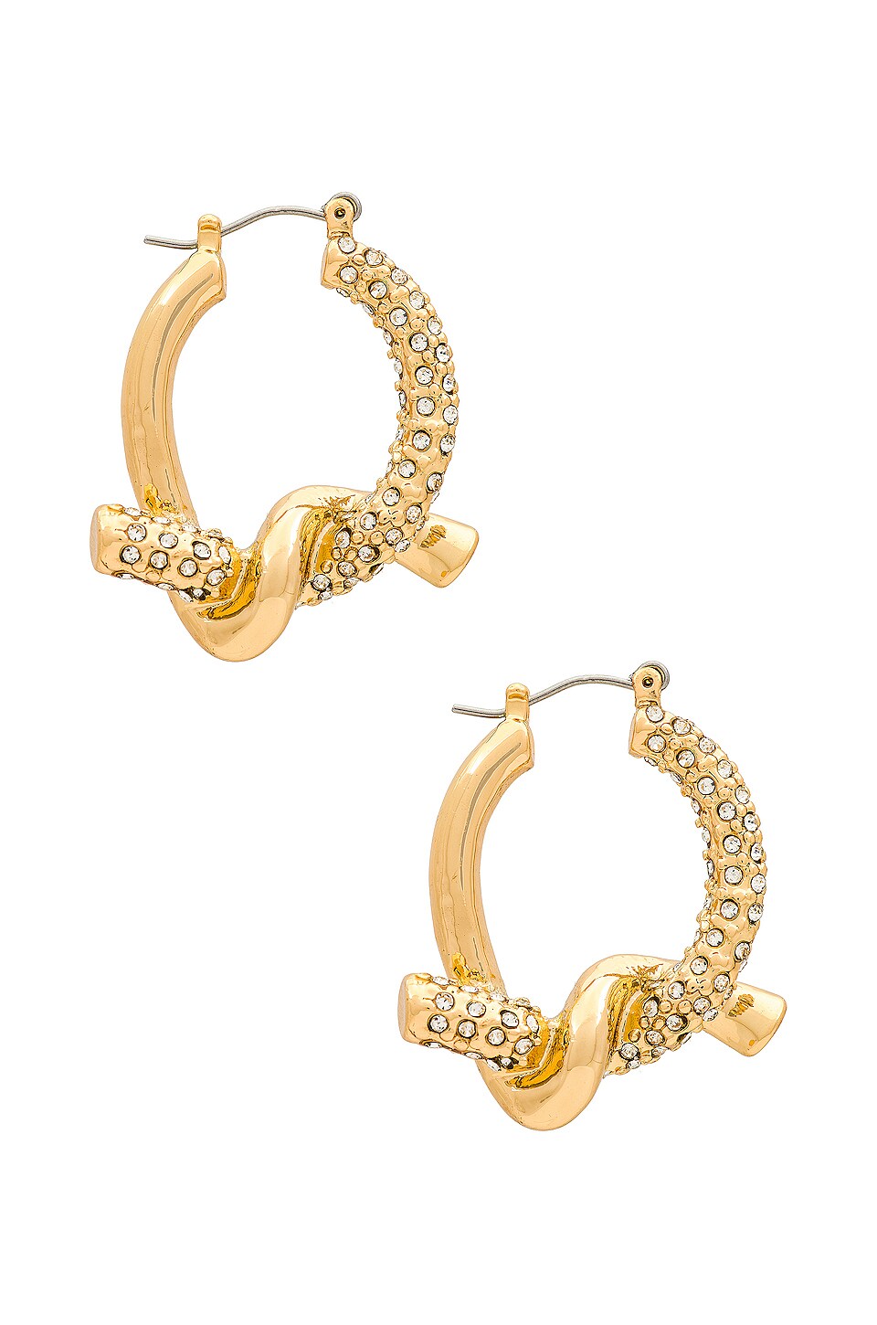 Ettika Knott Hoops in Gold