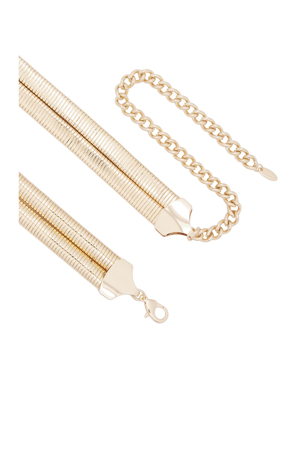 Ettika Wrap Around Flex Snake Chain Belt in Gold | REVOLVE display picture 1