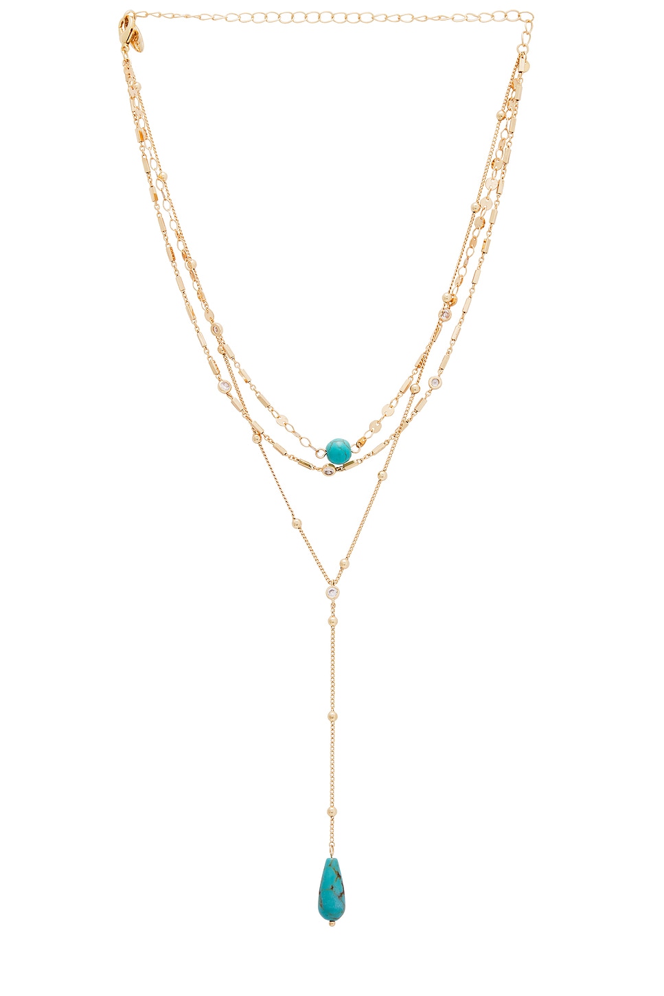 Forever Multi Chain Lariat Choker