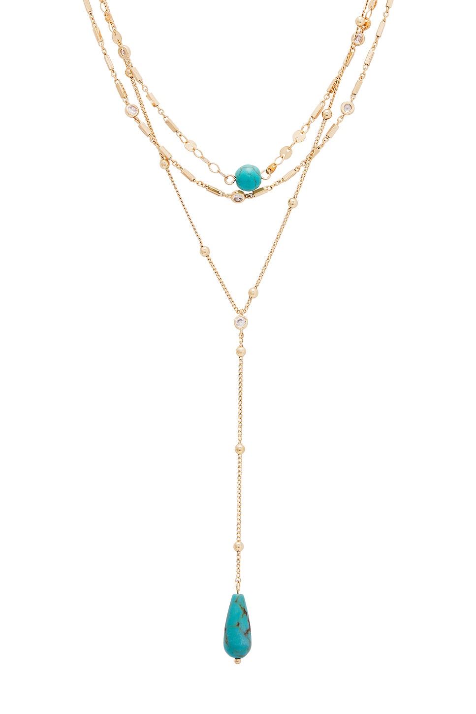 Forever Multi Chain Lariat Choker