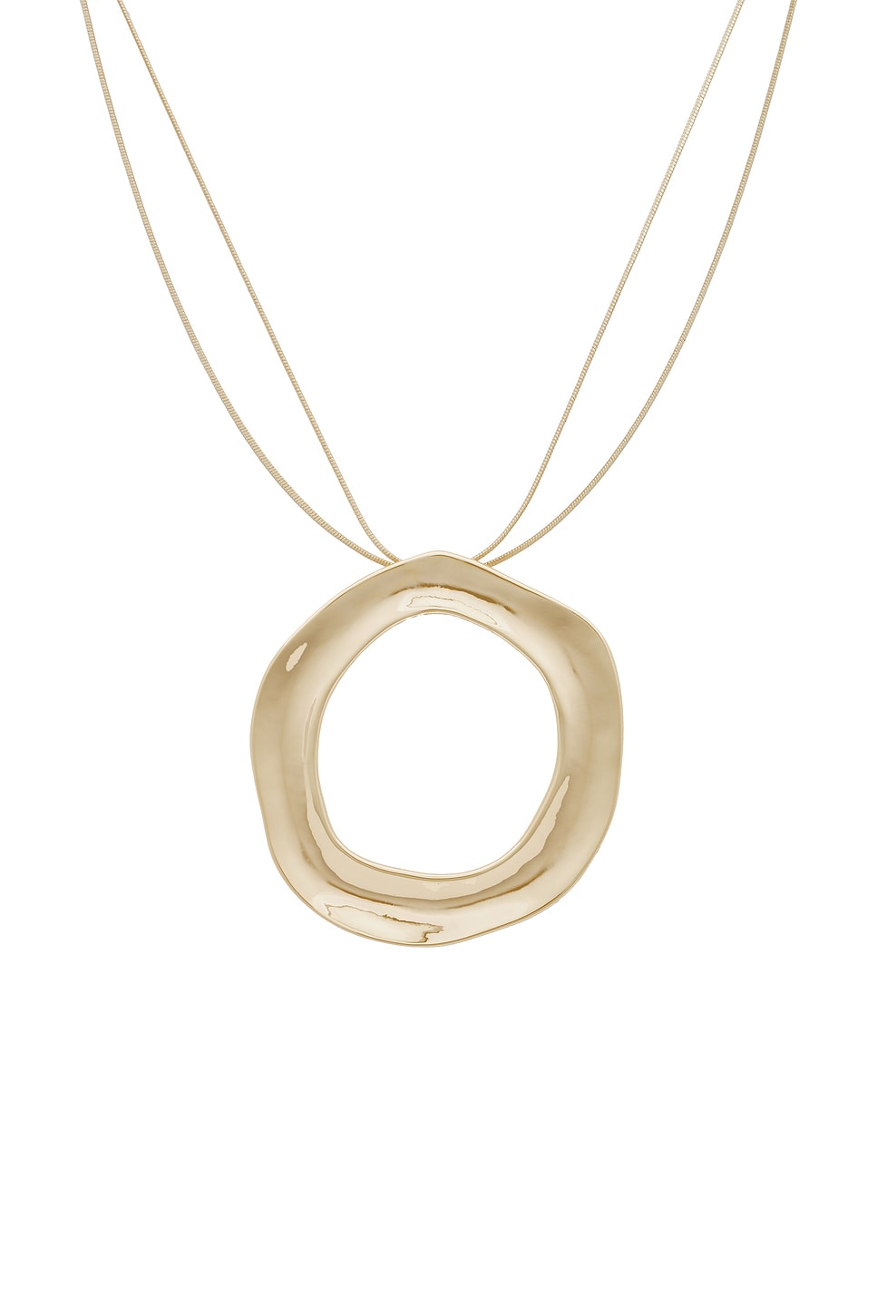Open Circle Statement Necklace