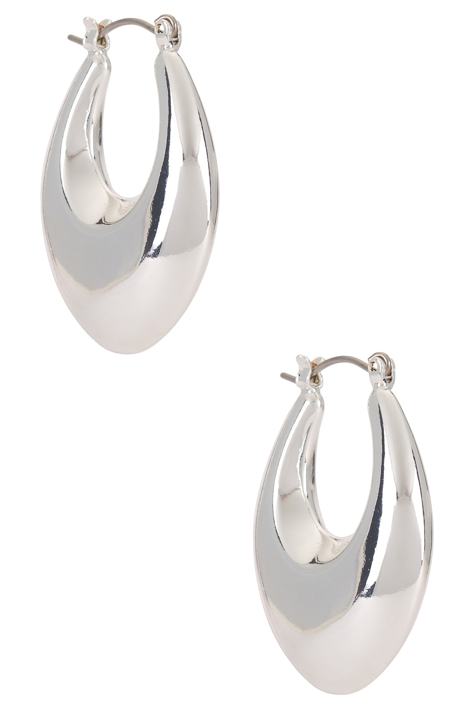 Open Teardrop Hoop Earrings